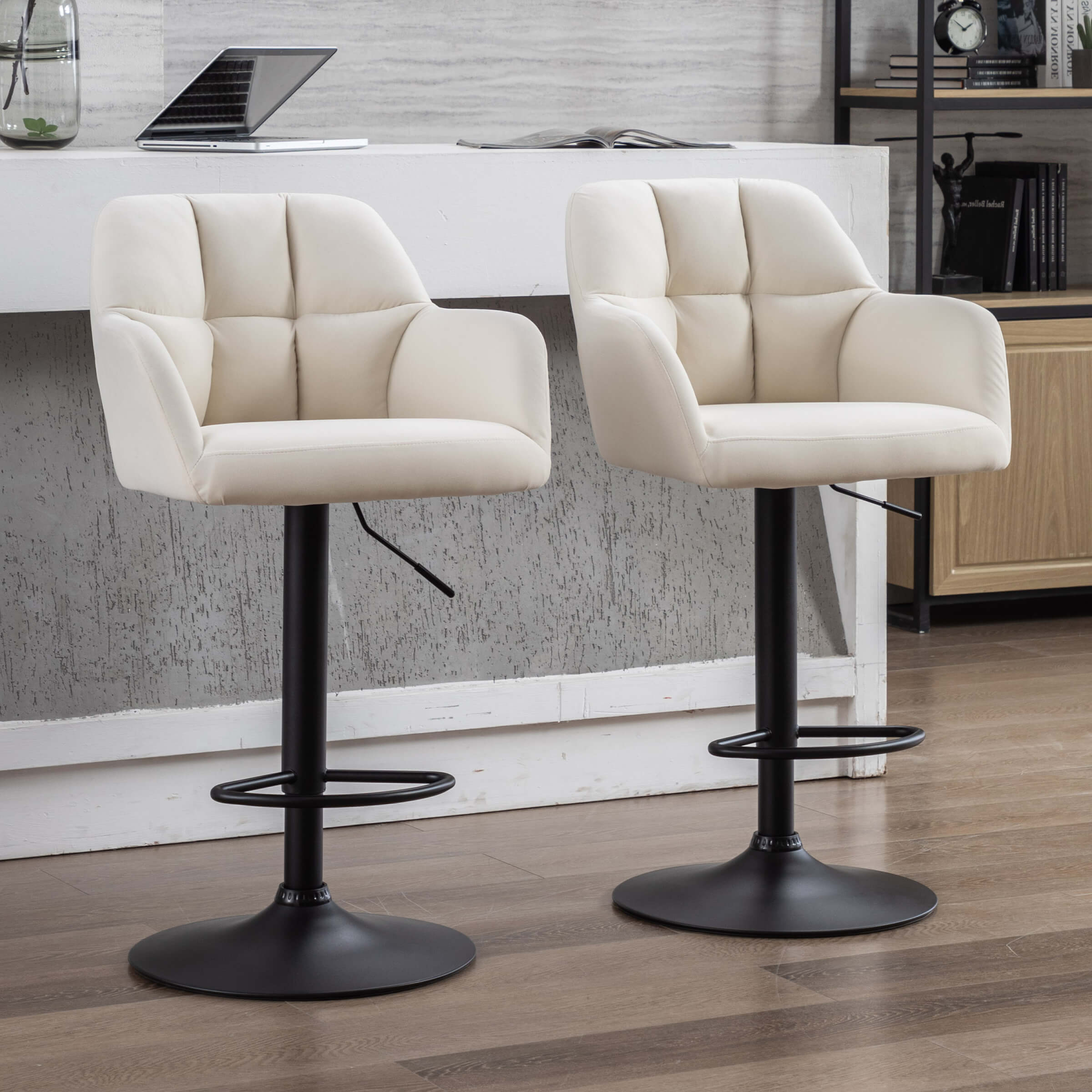 EALSON Modern Swivel Bar Stools Set of 2 - 5117