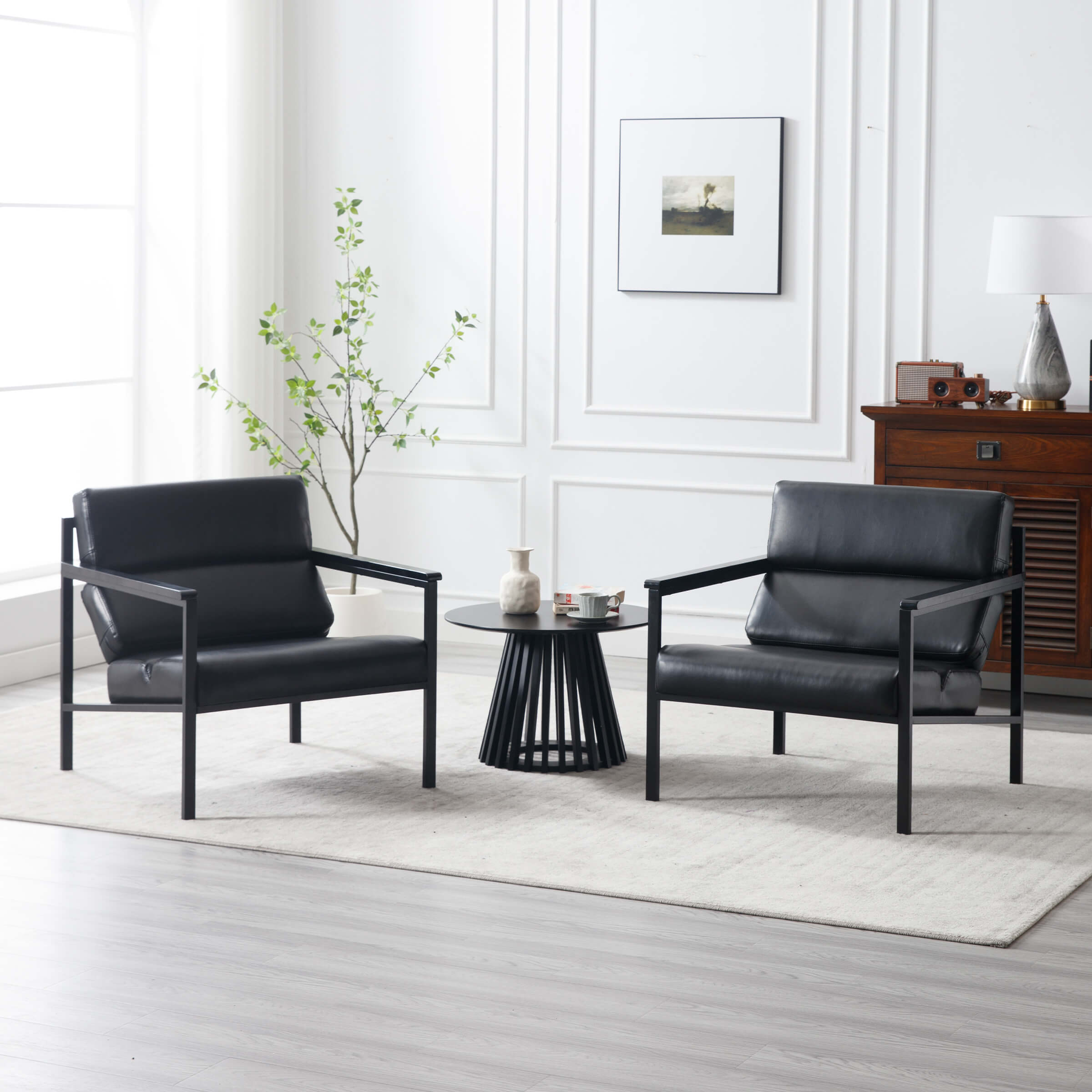 EALSON Modern Metal Frame Accent Chair 1 PCS - X380AC