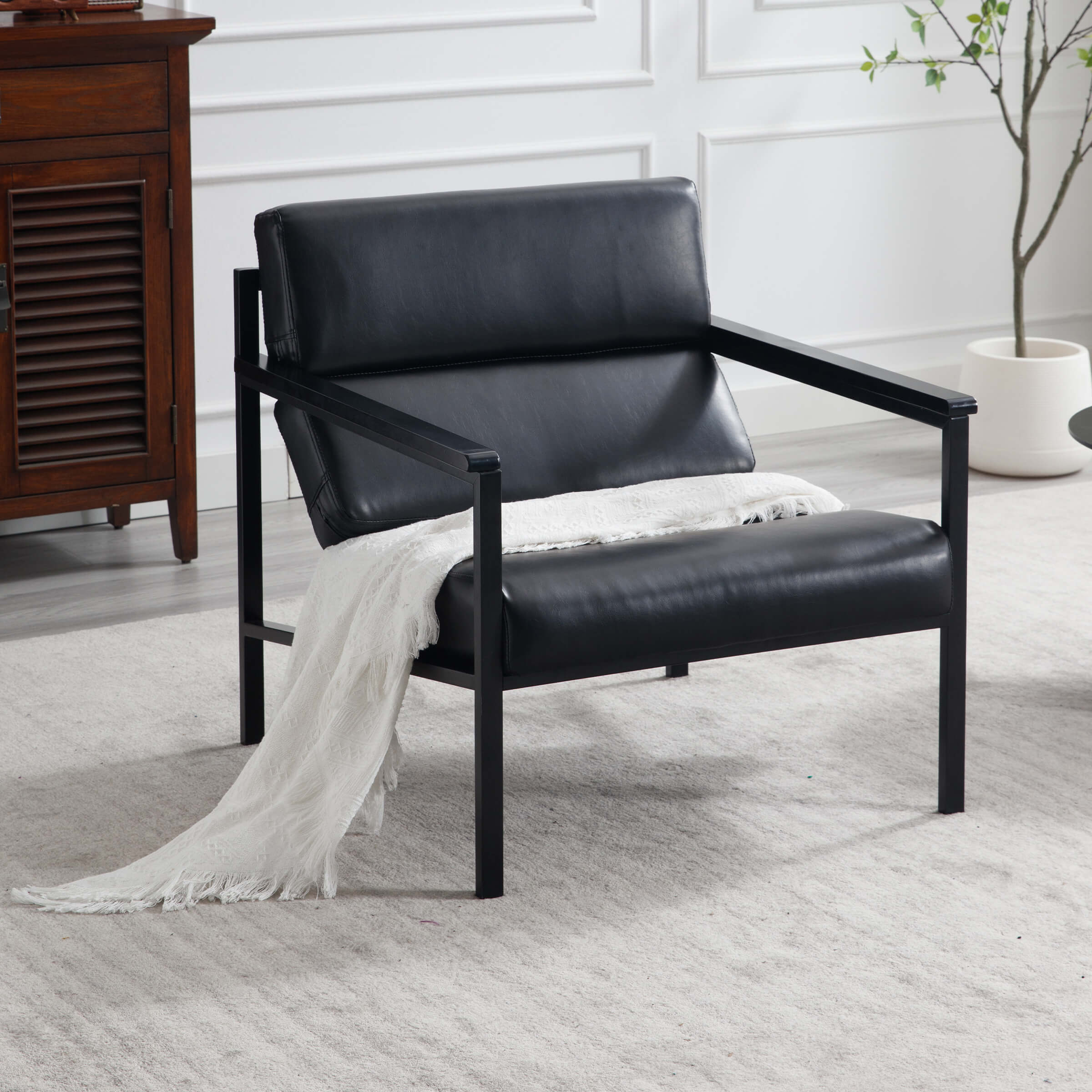 EALSON Modern Metal Frame Accent Chair 1 PCS - X380AC