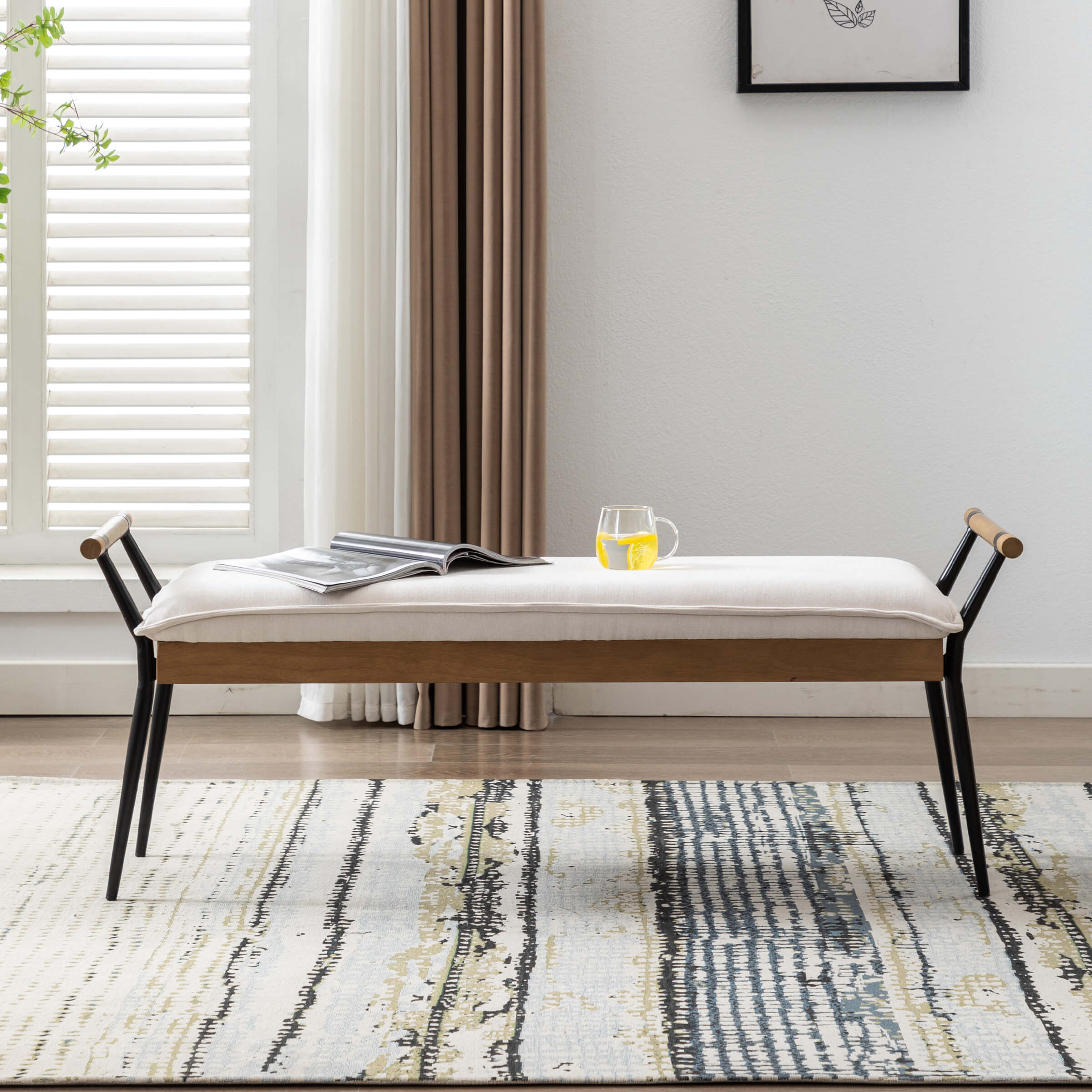 EALSON Modern Rectangle Bench - 2465BH