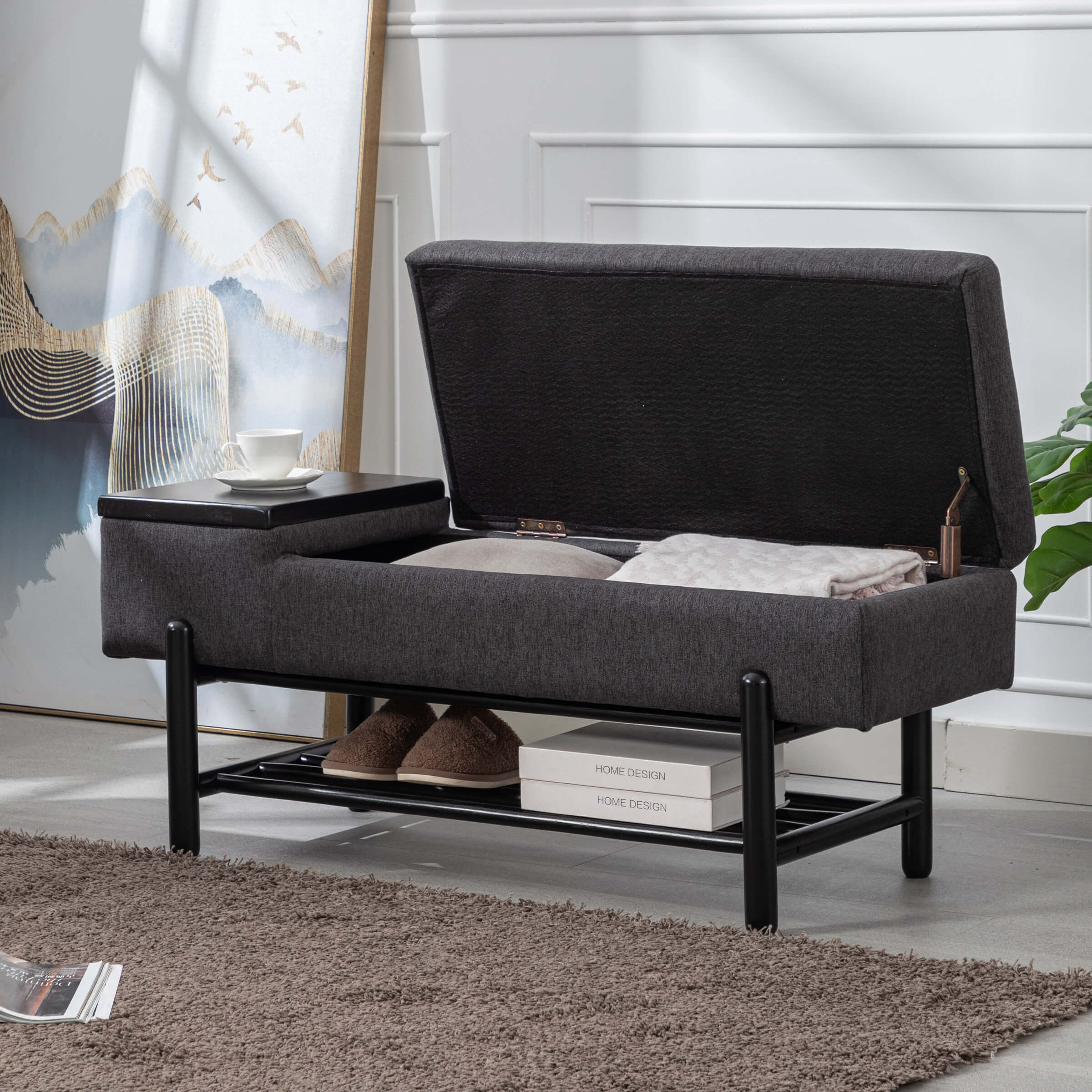 EALSON Modern Storage End of Bench - 2541BH