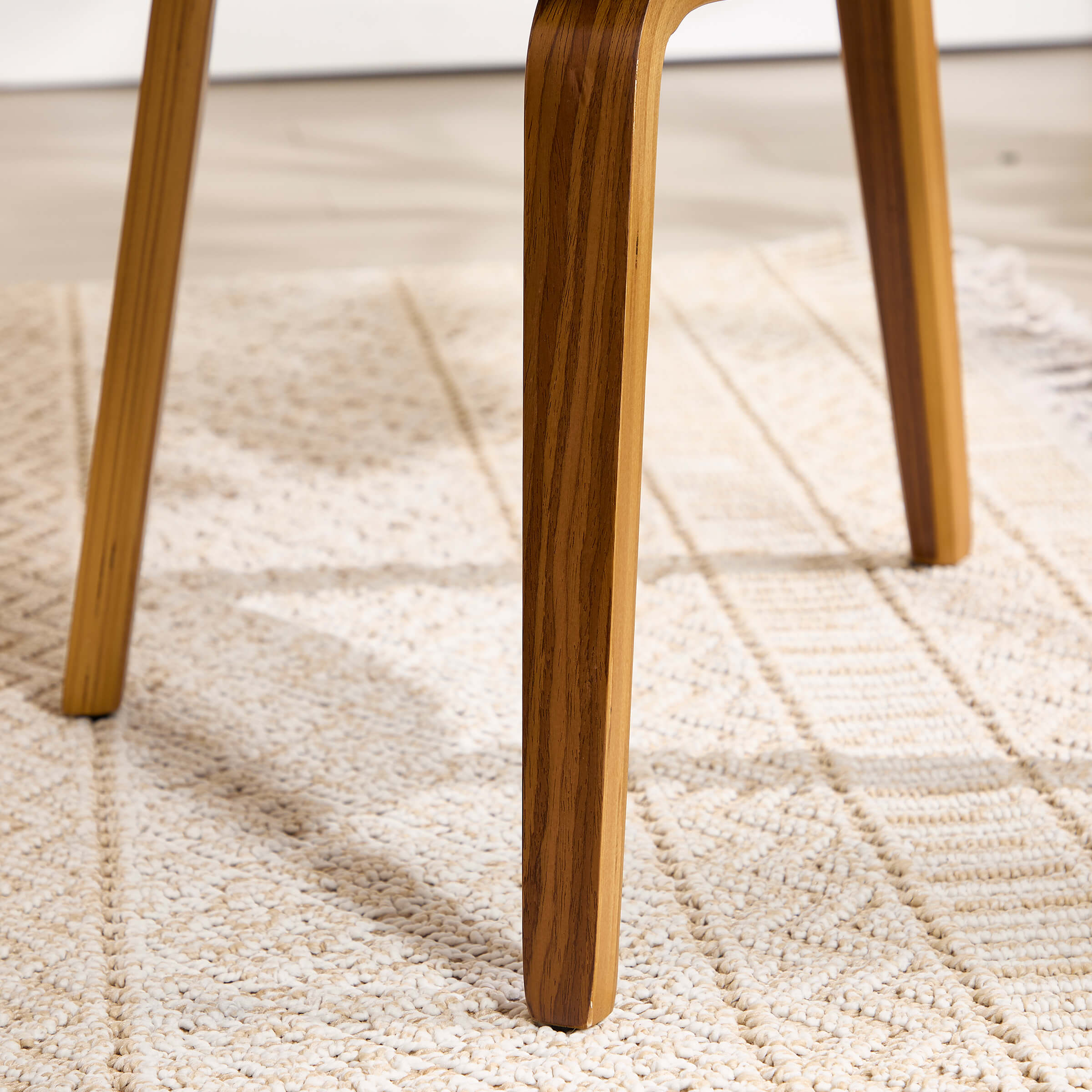 Chair leg from front angle