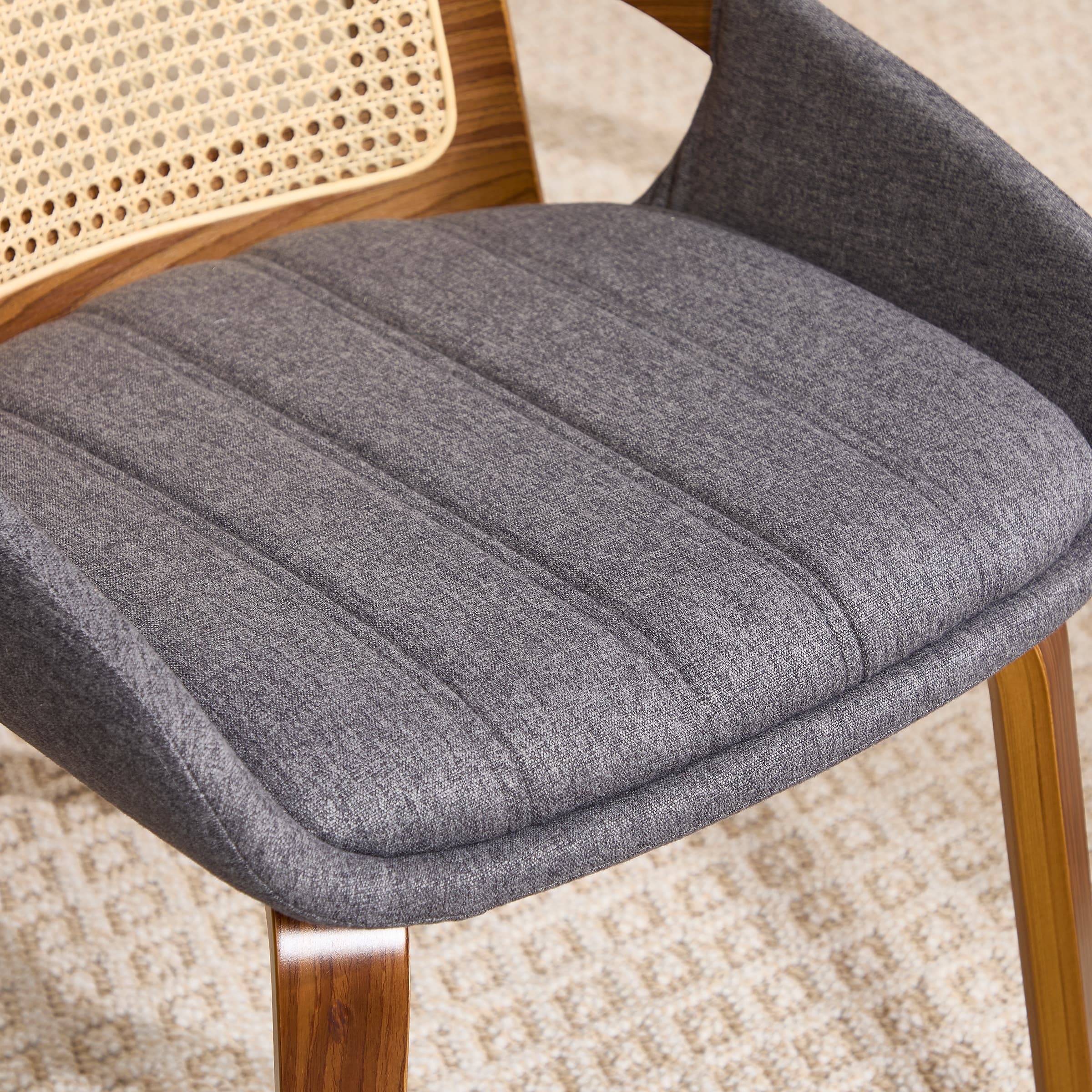 Seat cushion close-up