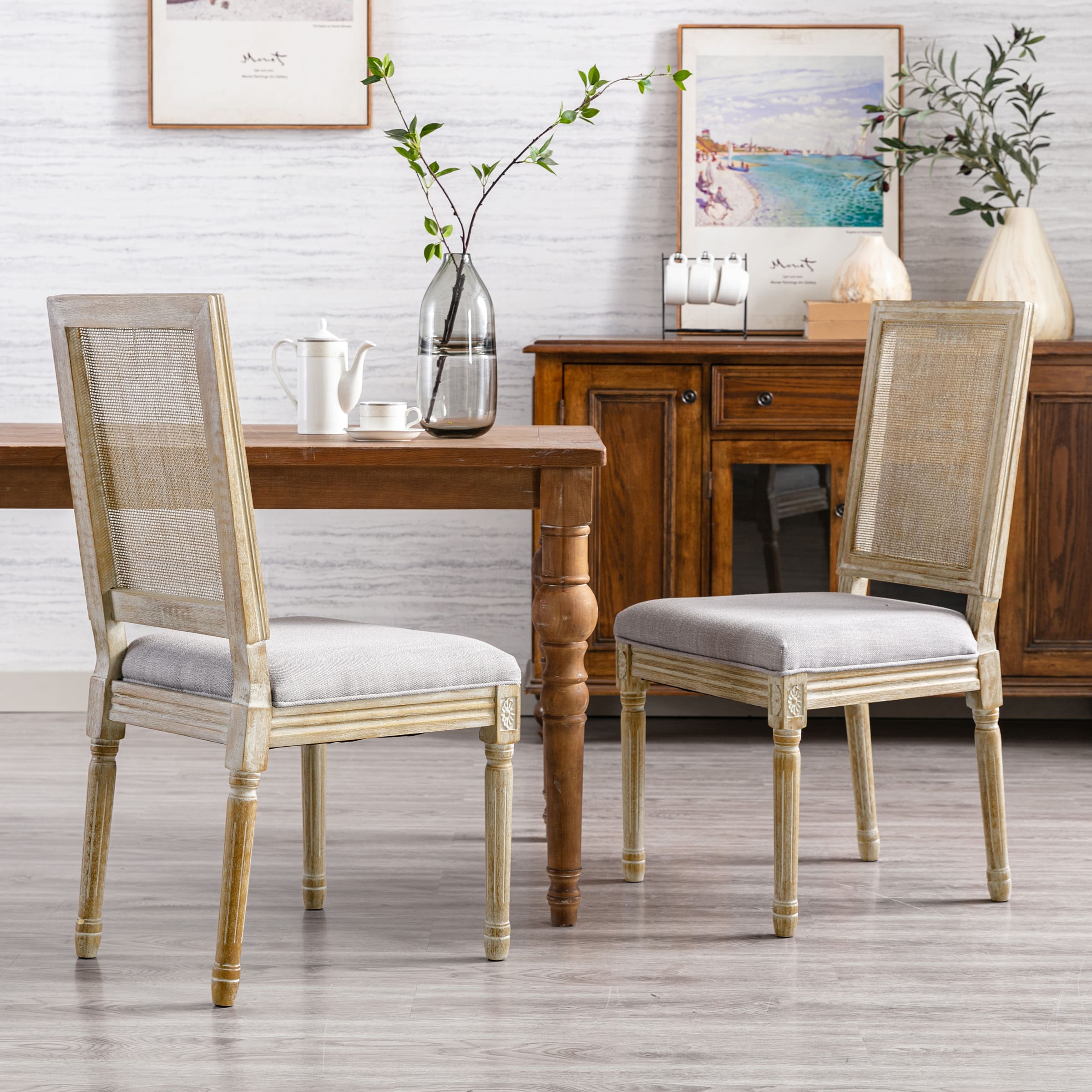 Farmhouse Dining Chairs Set of 2 - 7106DC