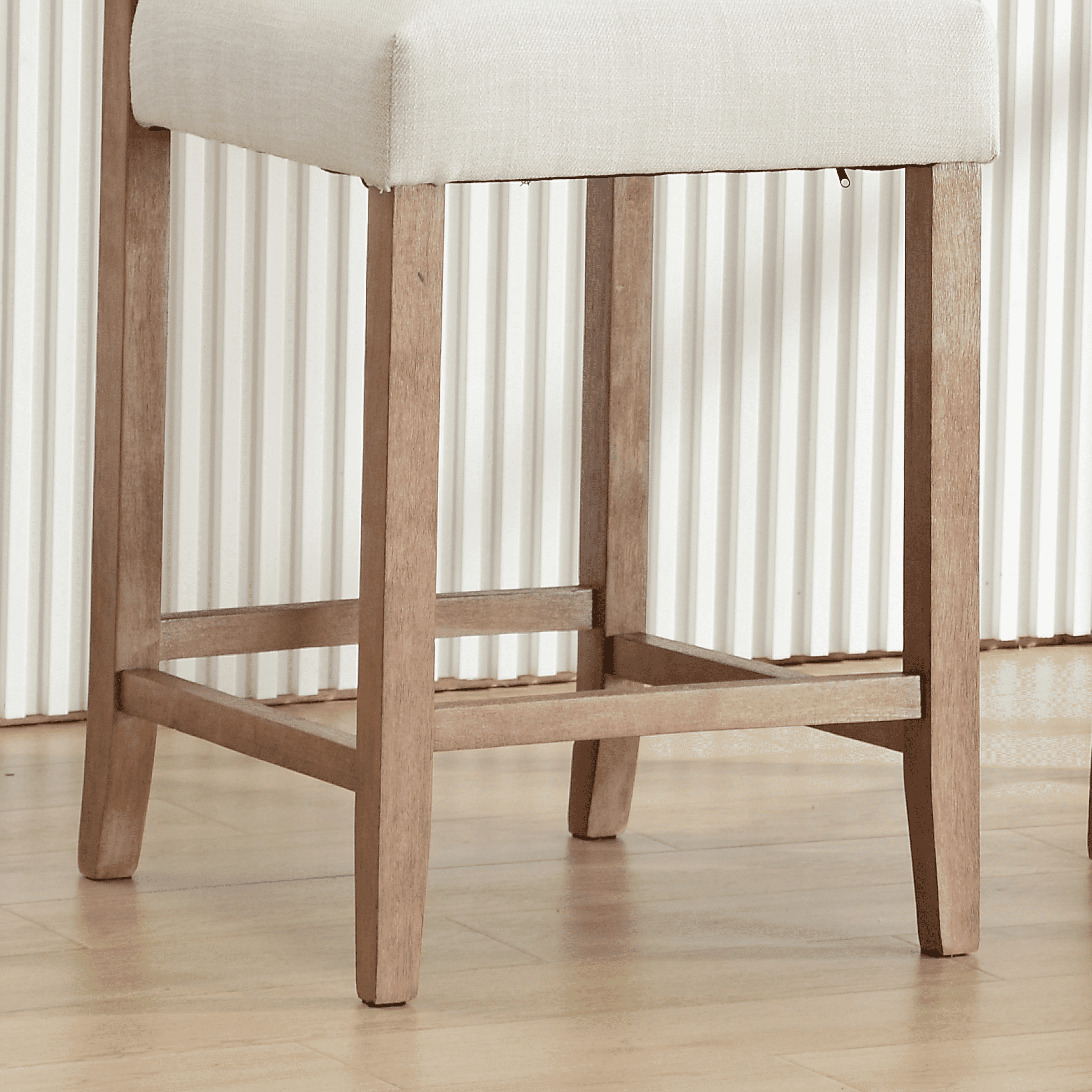 CIMOTA 26.5"H & 30.2"H Farmhouse Rattan Counter Stools Set of 2 - 5739