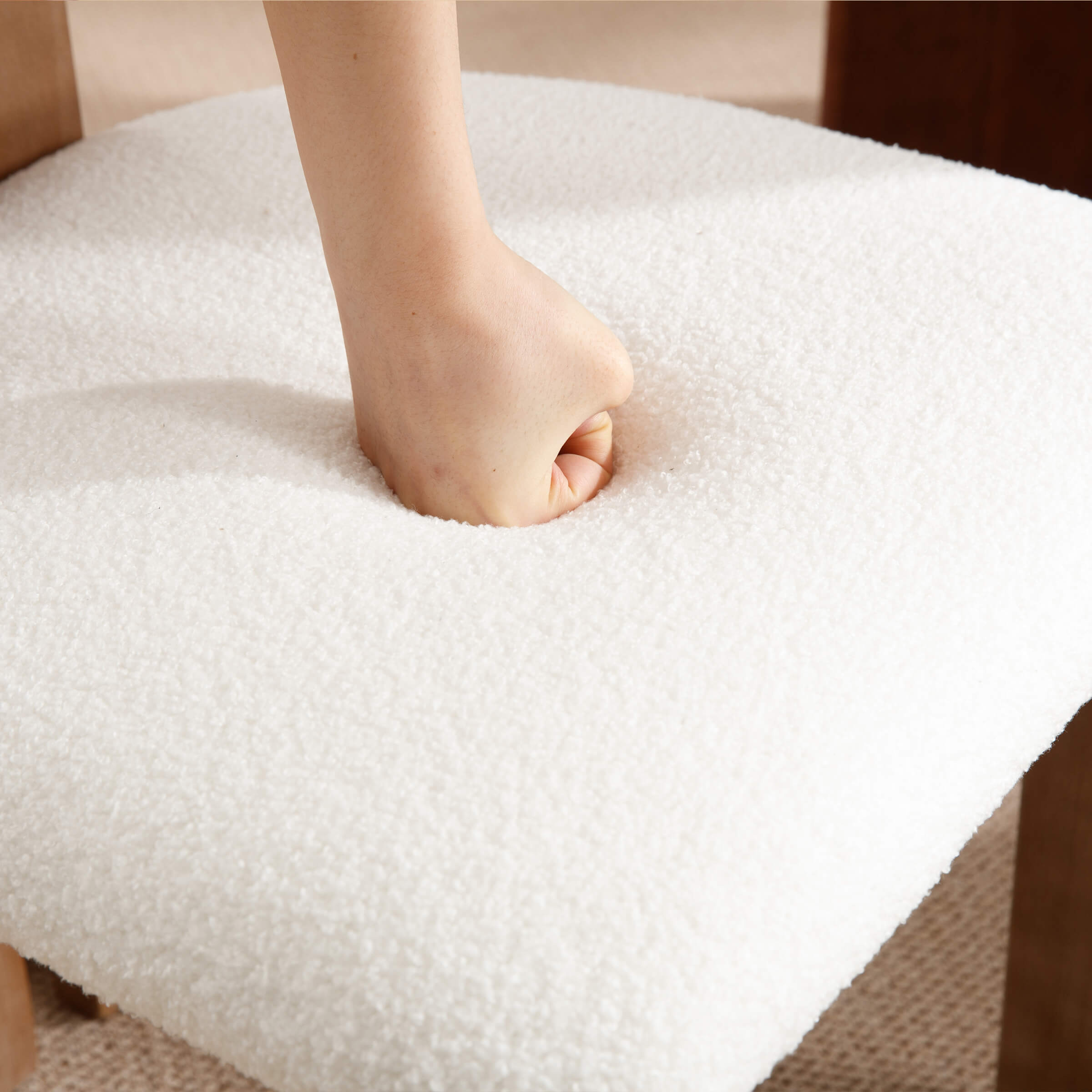 Close-up of seat cushion texture