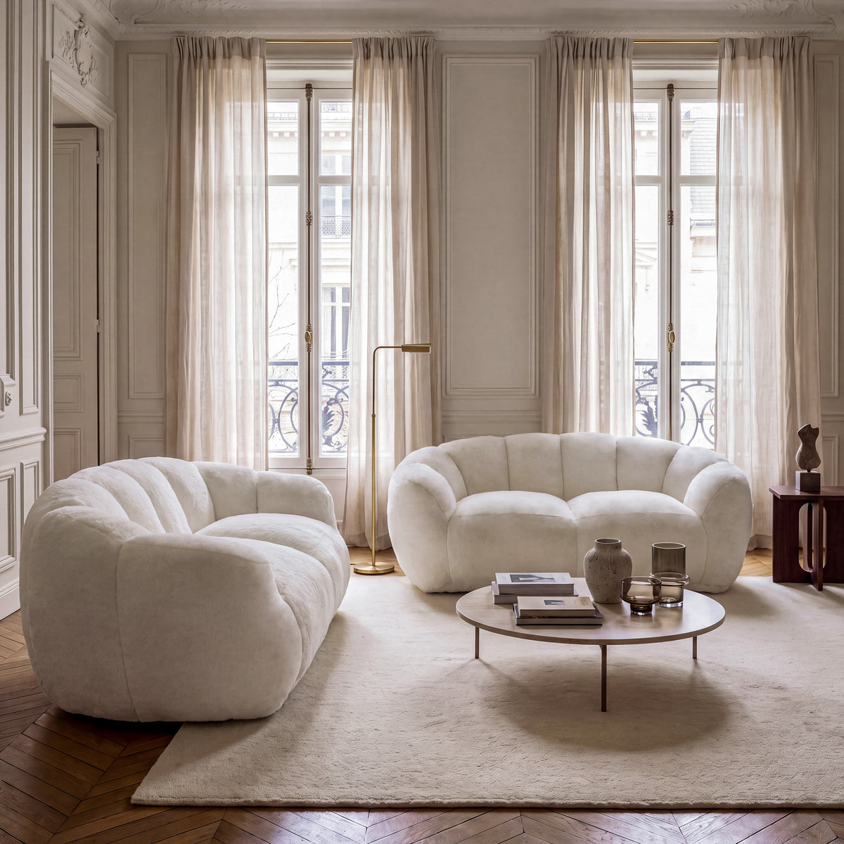 Faux Fur Bean Bag Floor Lazy Sofa