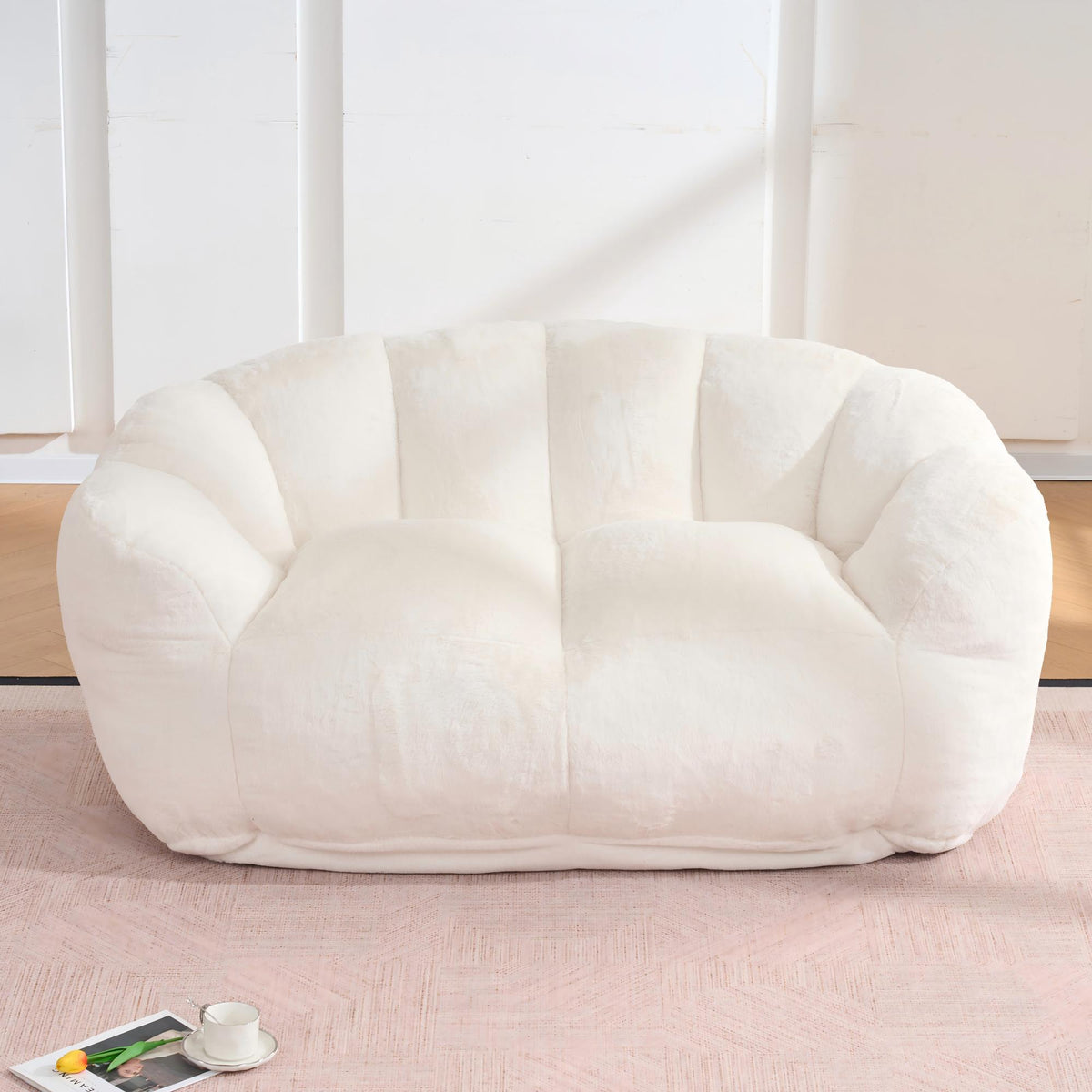 Faux Fur Bean Bag Floor Lazy Sofa