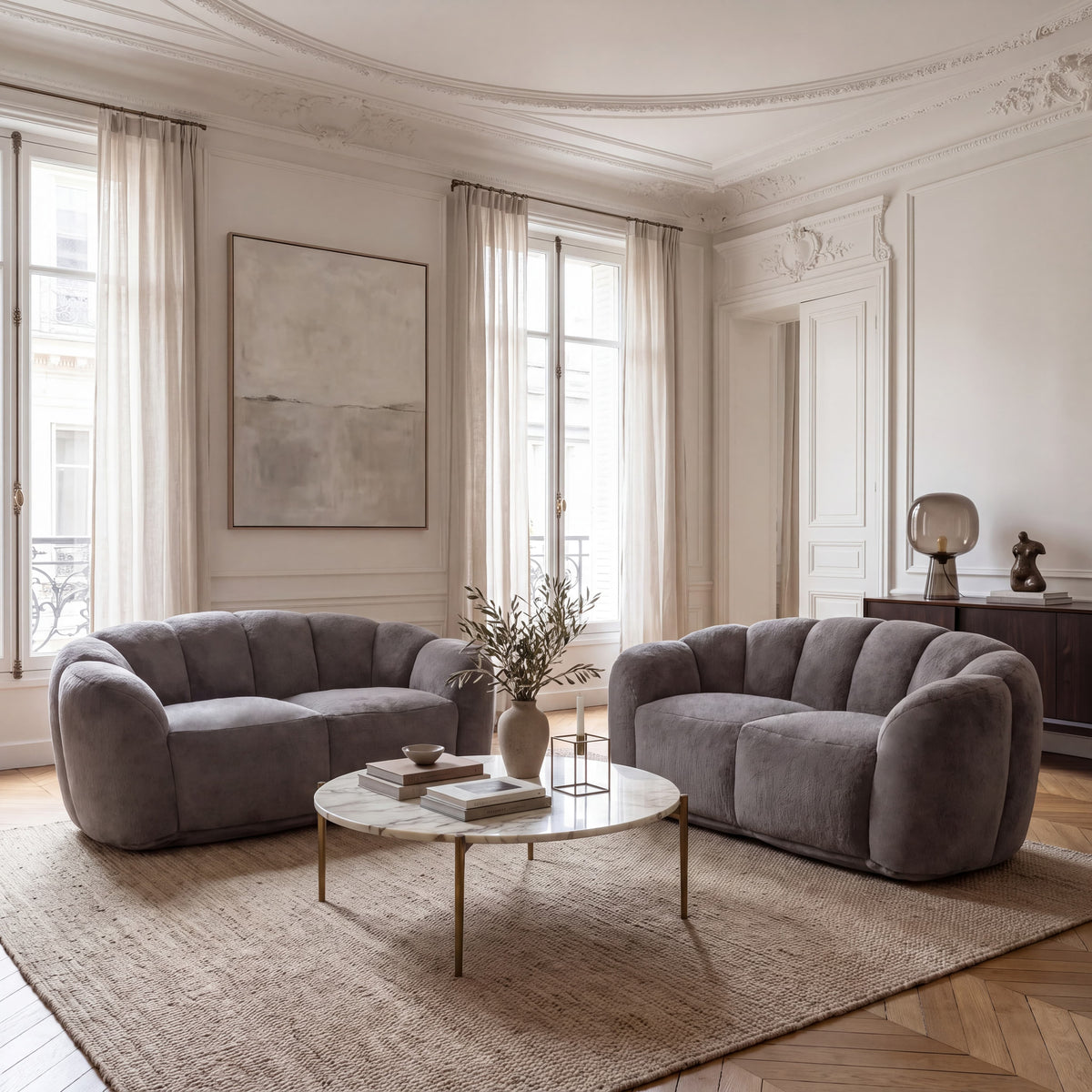 Faux Fur Bean Bag Floor Lazy Sofa