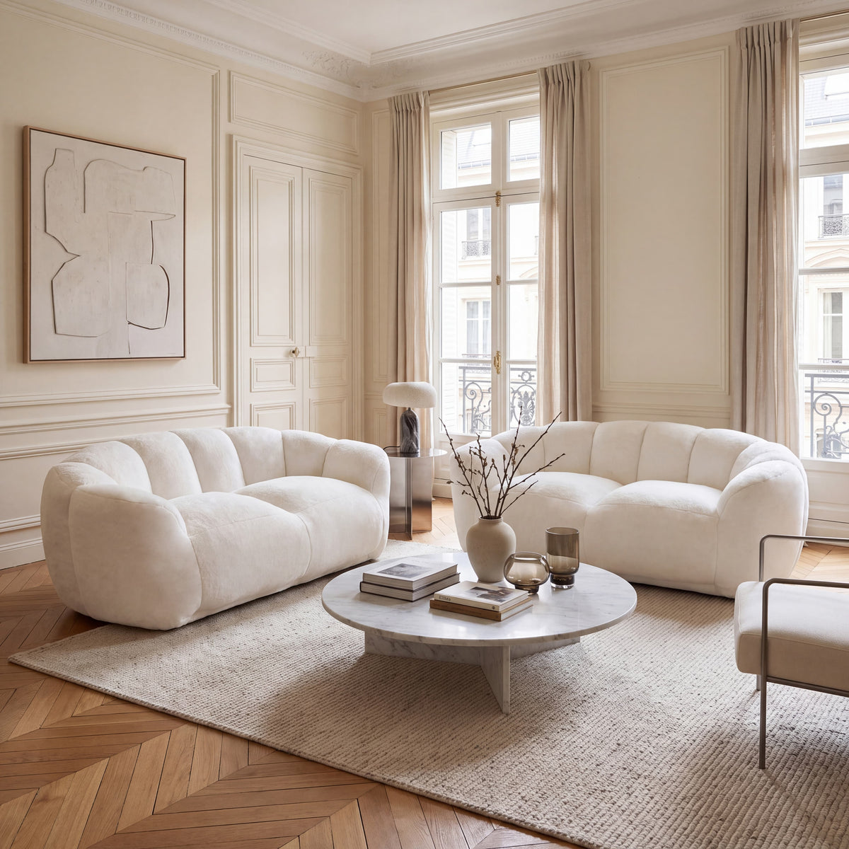Faux Fur Bean Bag Floor Lazy Sofa