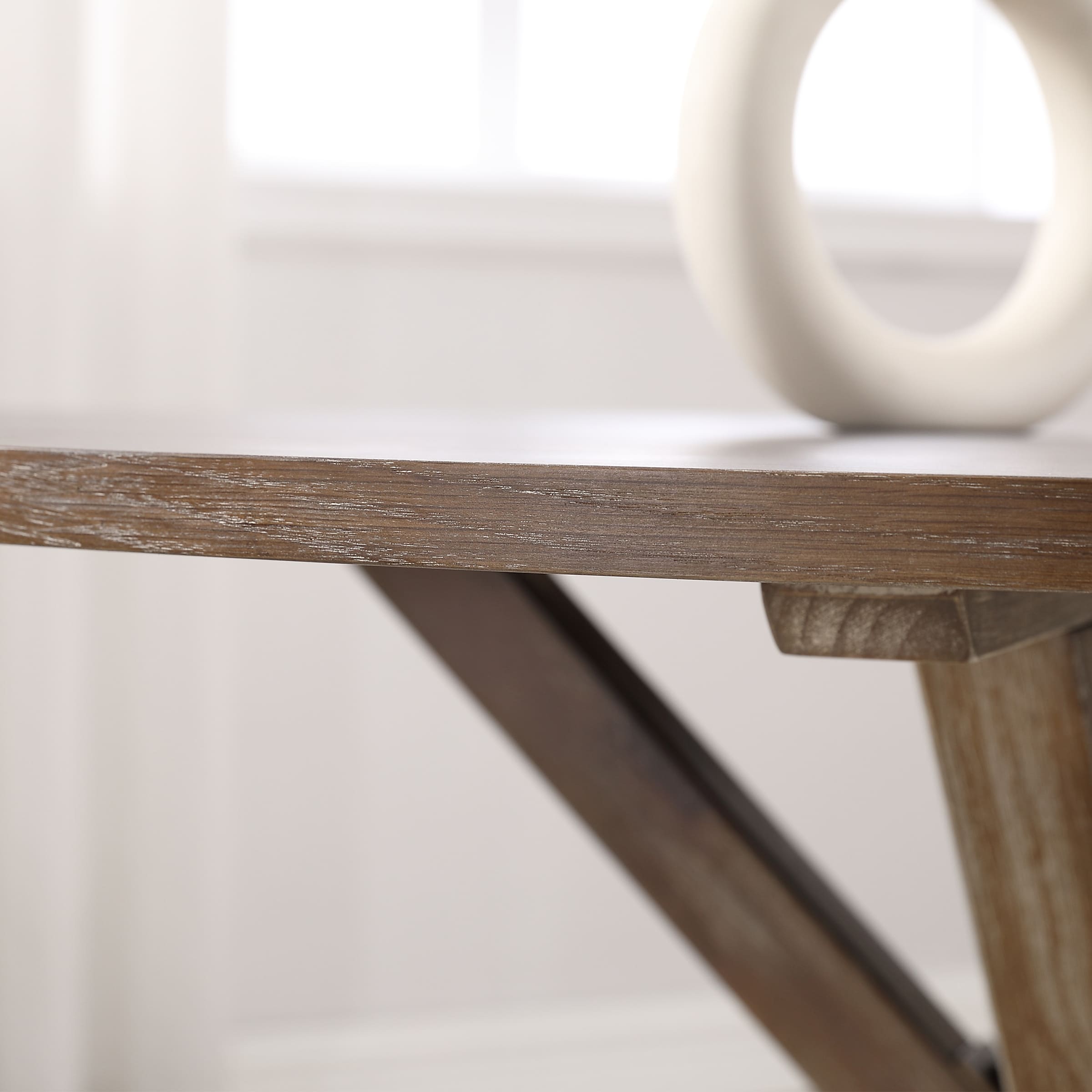 Janoray 47"W Rustic Farmhouse Round Dining Table - 22647DT
