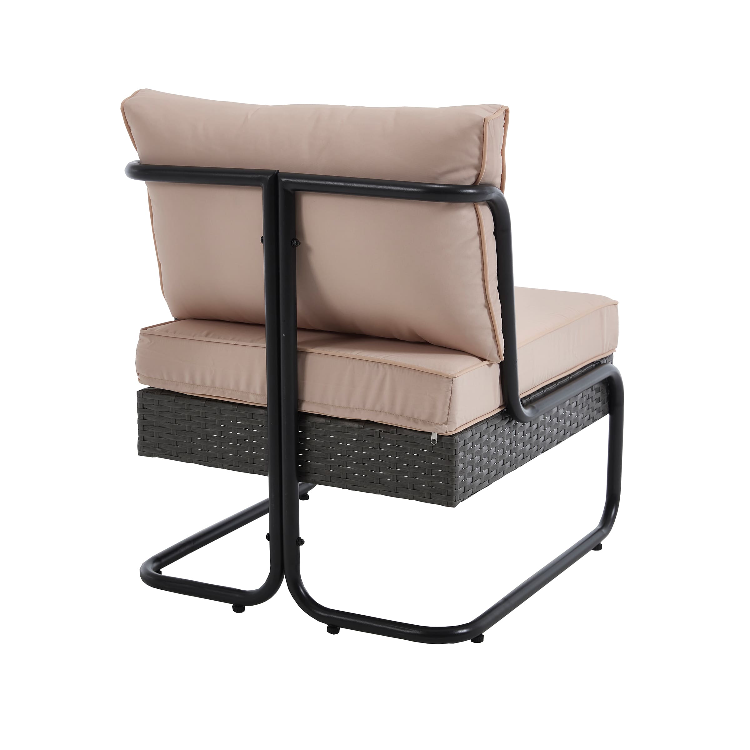 Rear/side view of outdoor chair