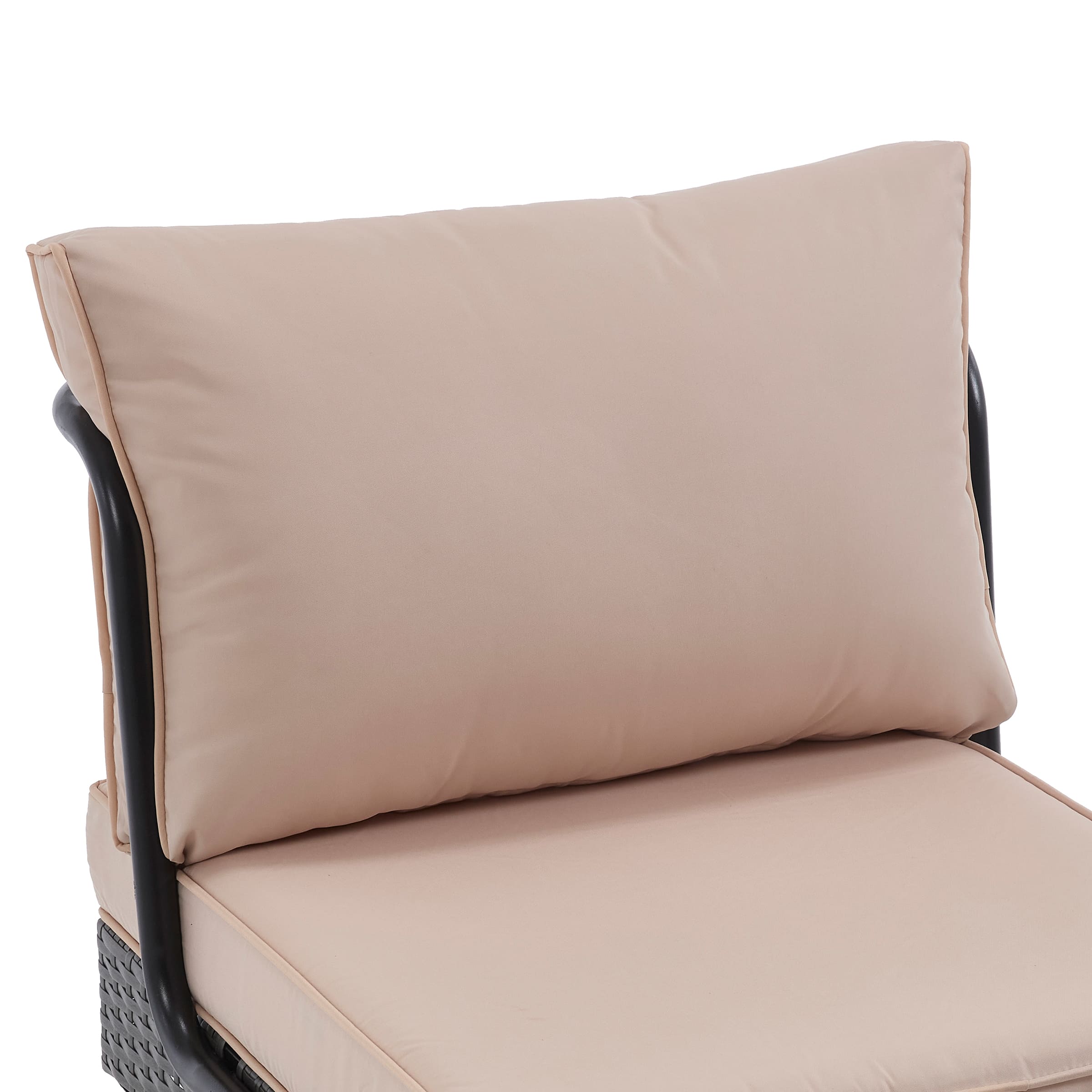 Beige back cushion close-up