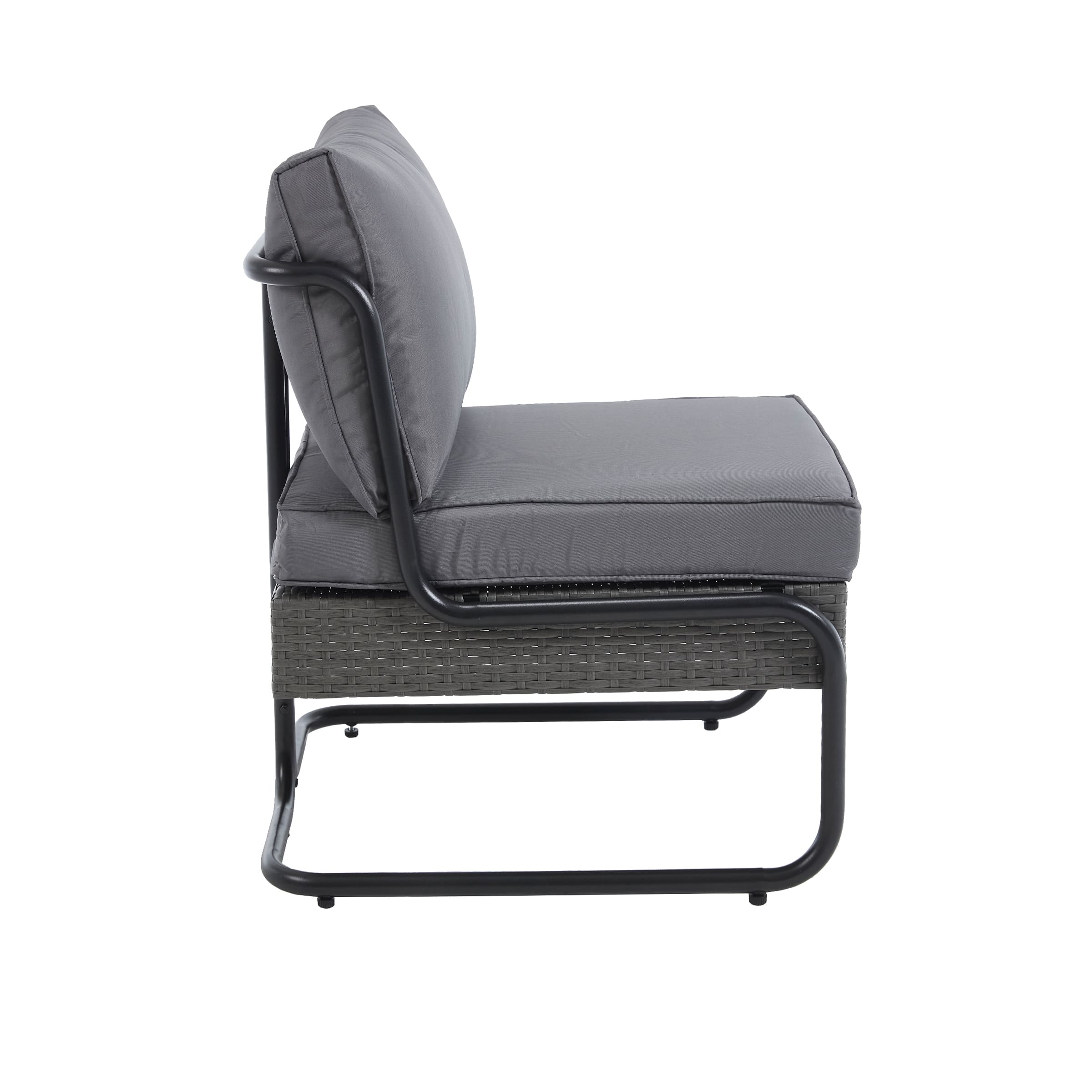 Grey seat cushion detail