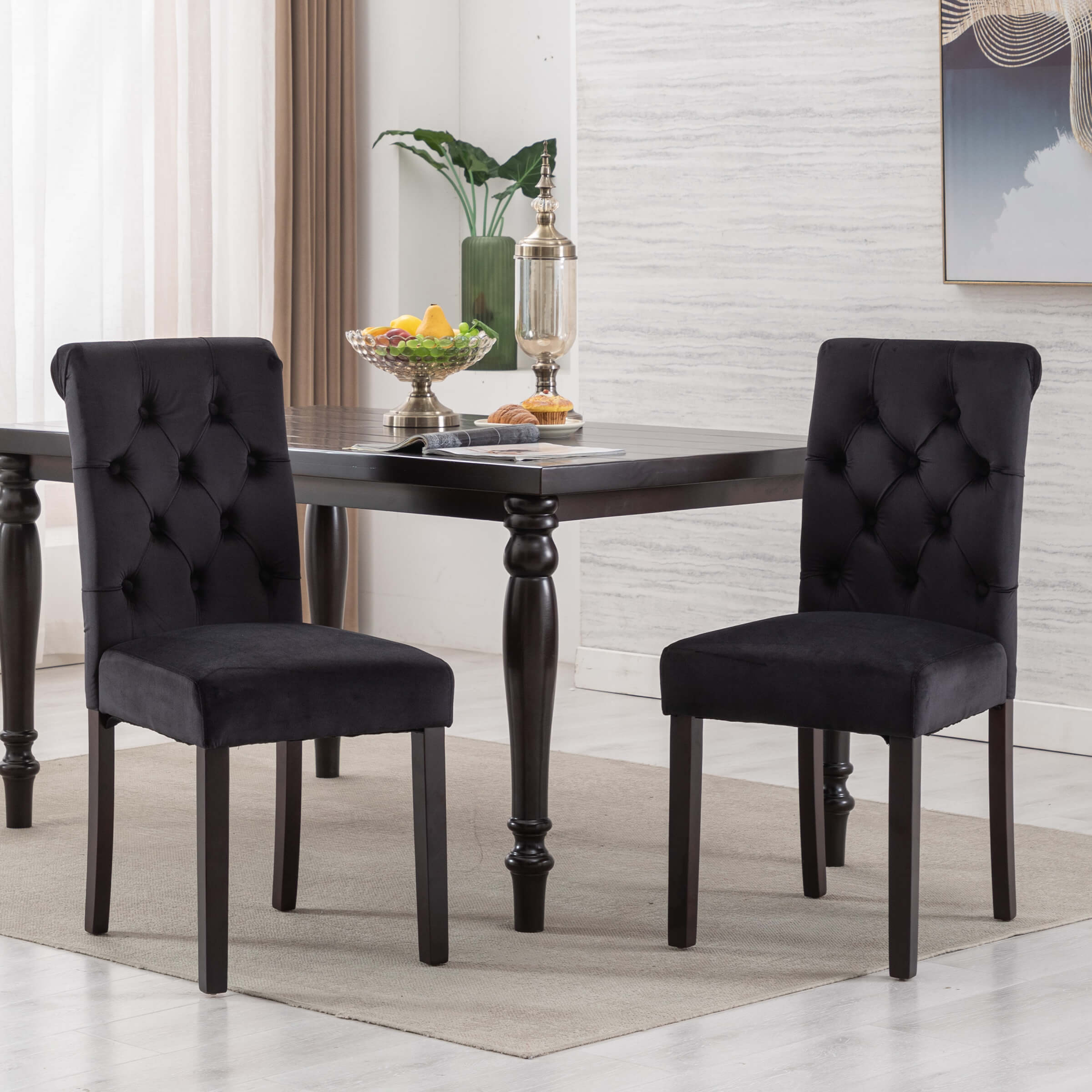 Janoray Armless Dining Chairs Set of 2 - 7076DC