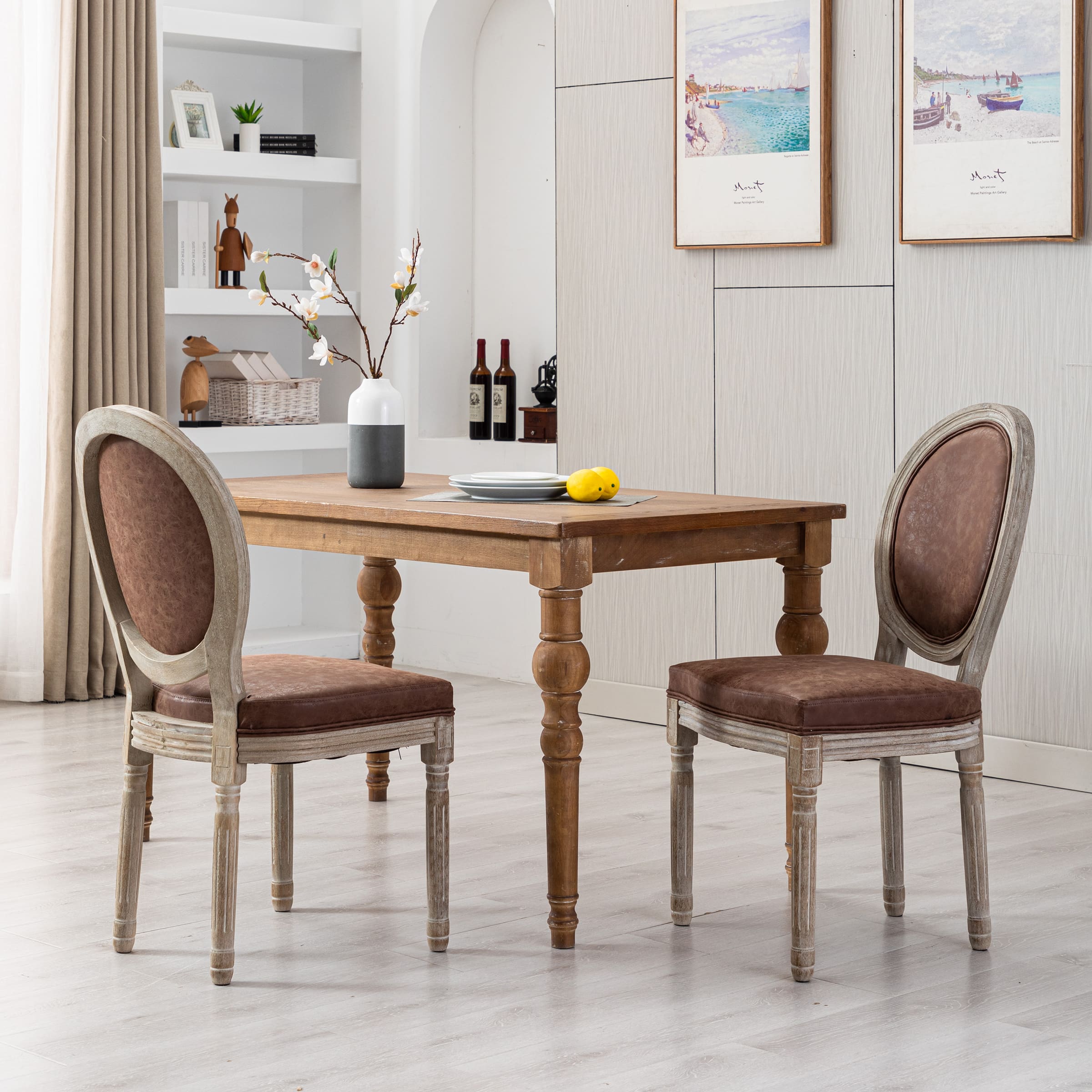 Janoray Classic French Dining Chairs Set of 2 - 7105DC & 7106DC