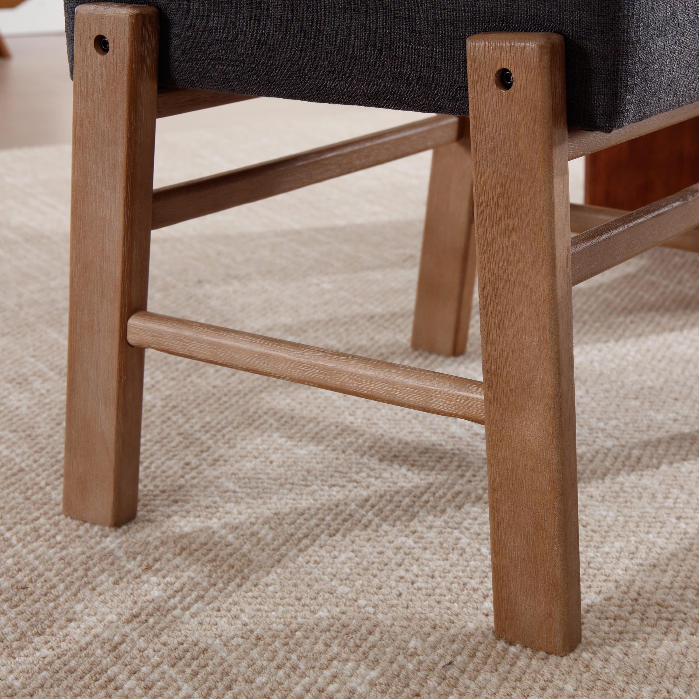 Janoray Curved Back Wood Dining Chairs Set of 2 - 10002DC