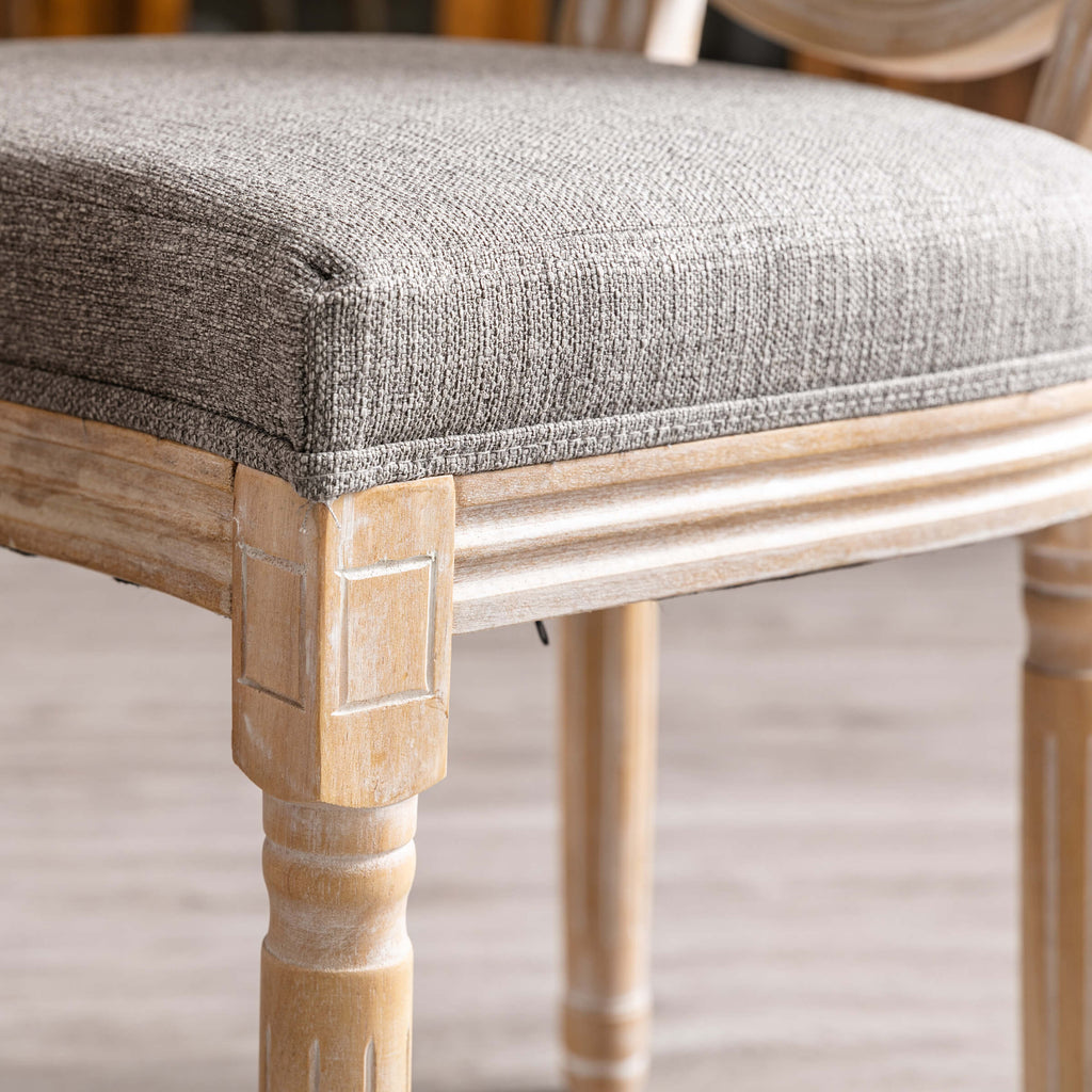 Kmax Fabric Wood Legs Dining Bench - 7537BH