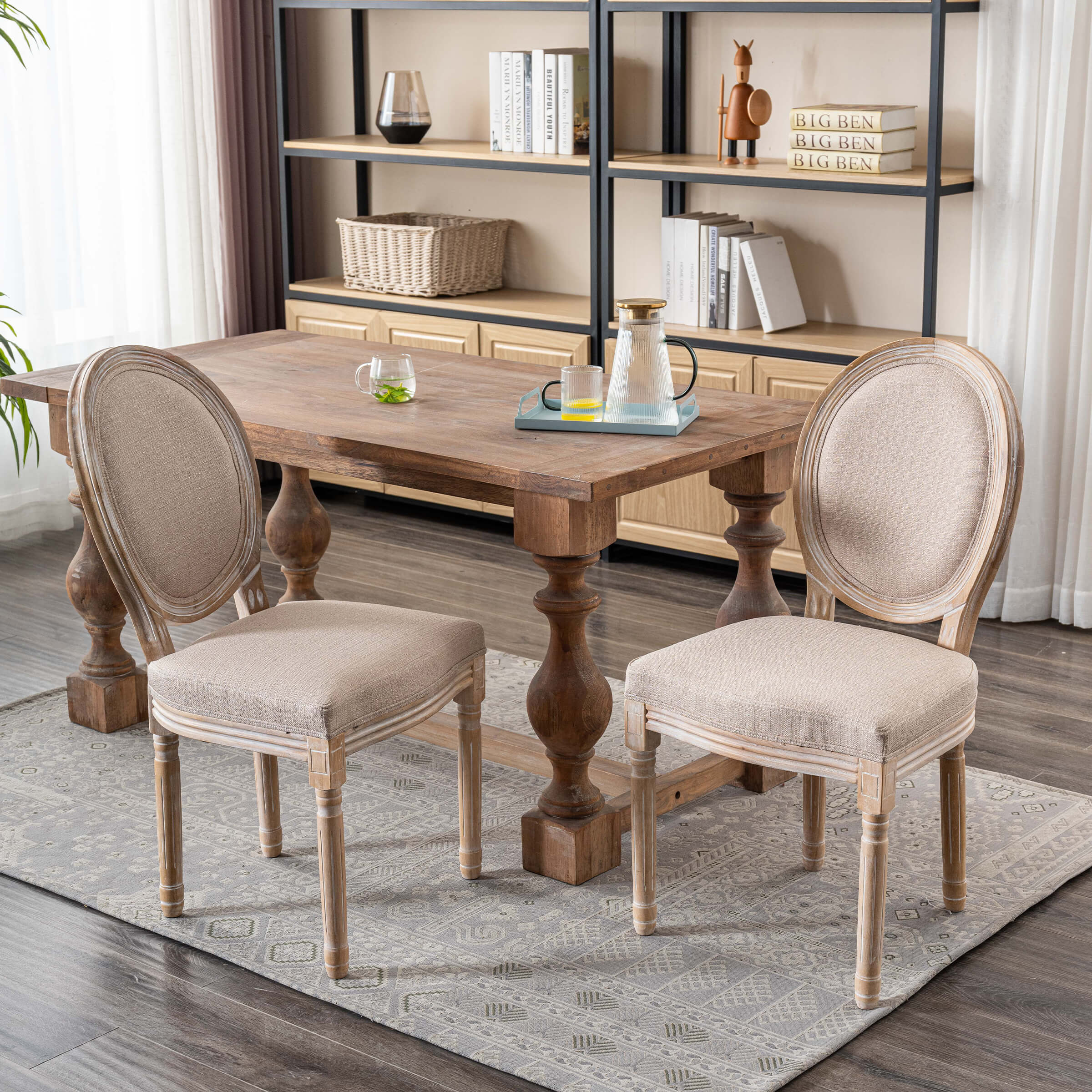 Janoray Classic French Dining Chairs Set of 2-7105DC