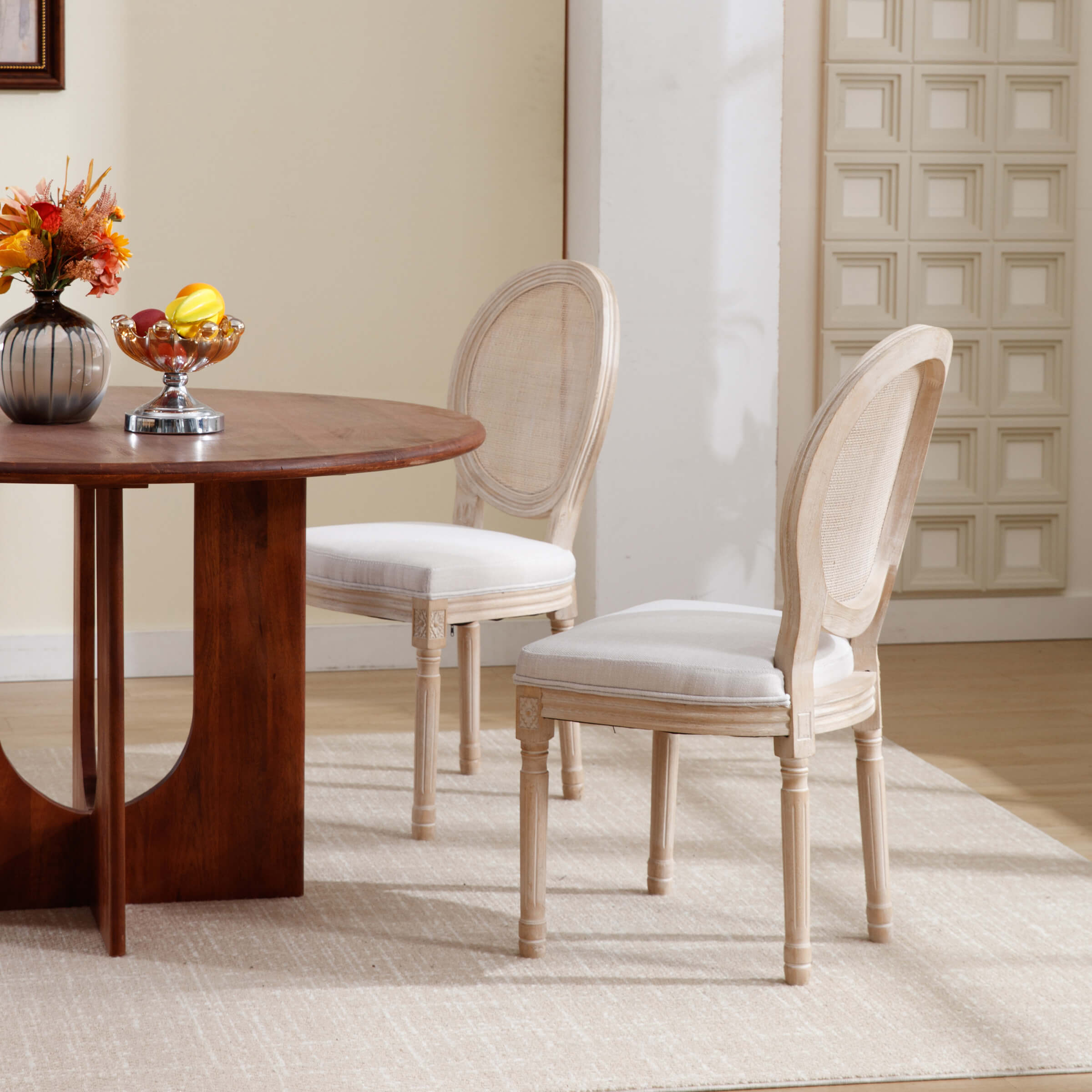 Janoray Classic French Dining Chairs Set of 2-7105DC