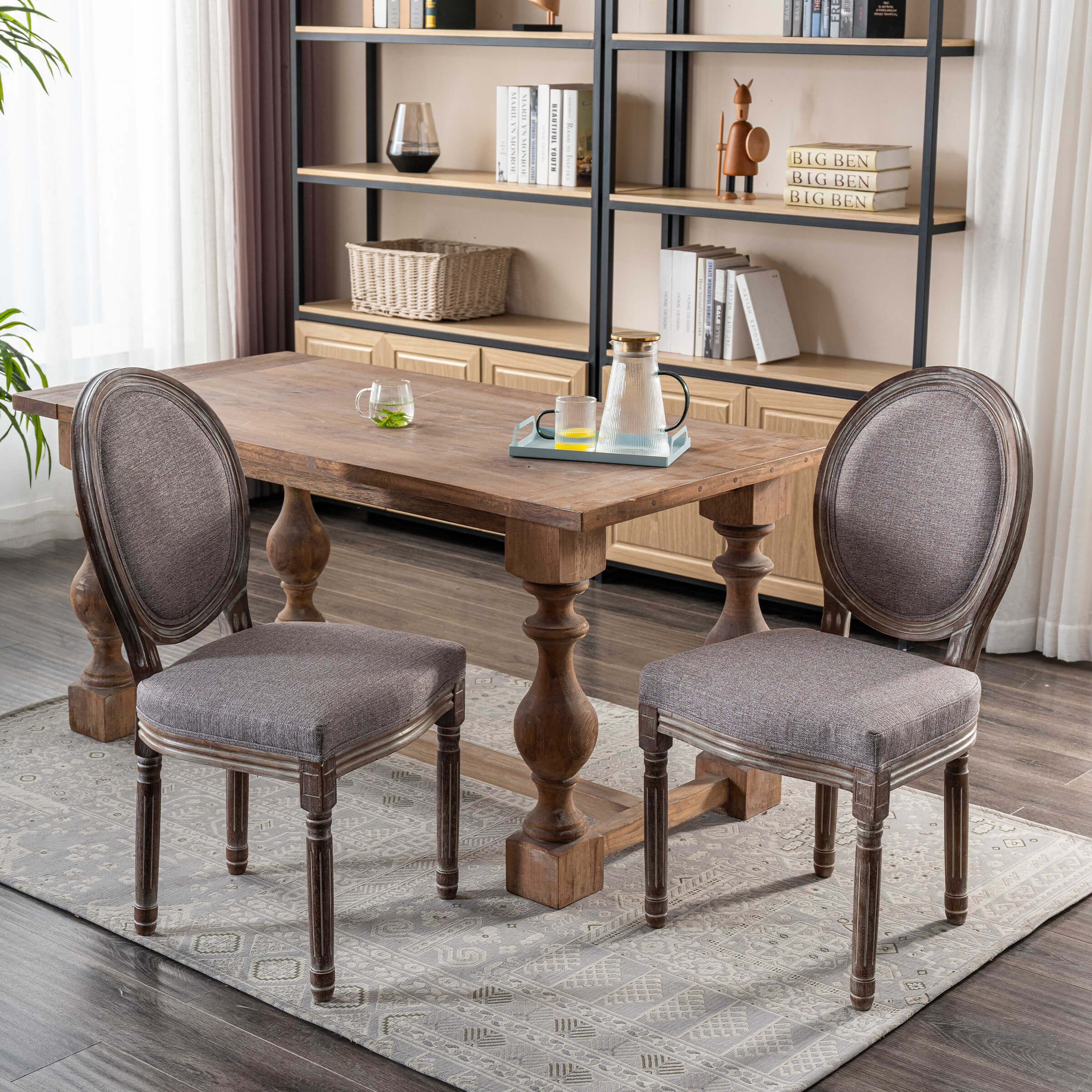 Janoray Classic French Dining Chairs Set of 2-7105DC
