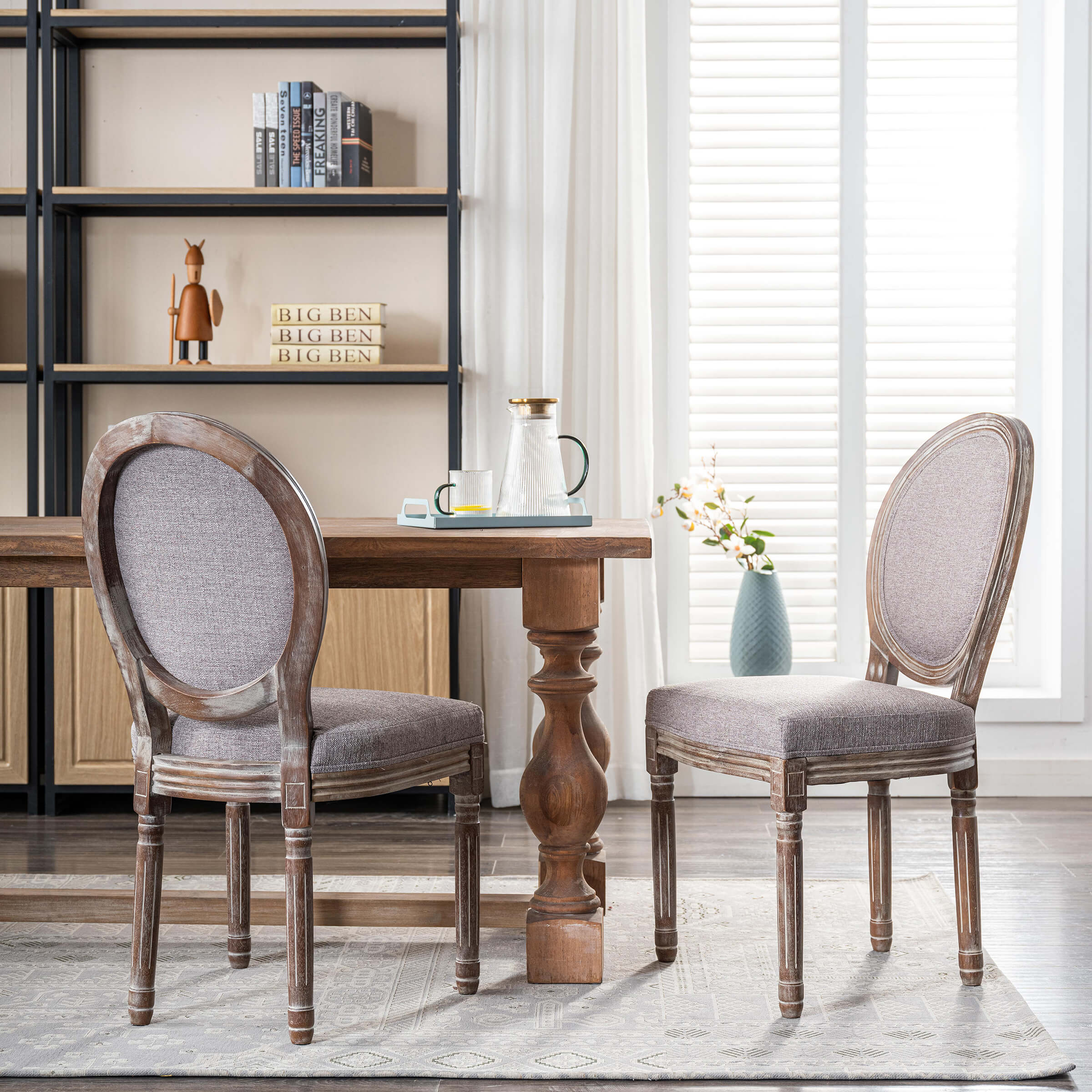 Janoray Classic French Dining Chairs Set of 2-7105DC