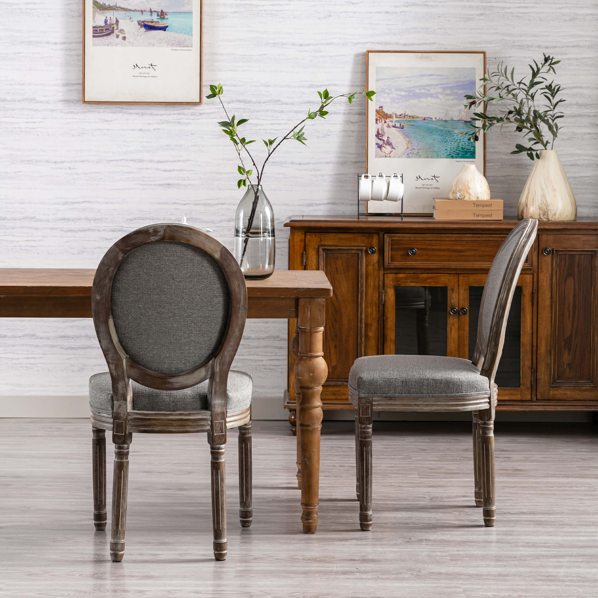 Janoray Classic French Dining Chairs Set of 2-7105DC