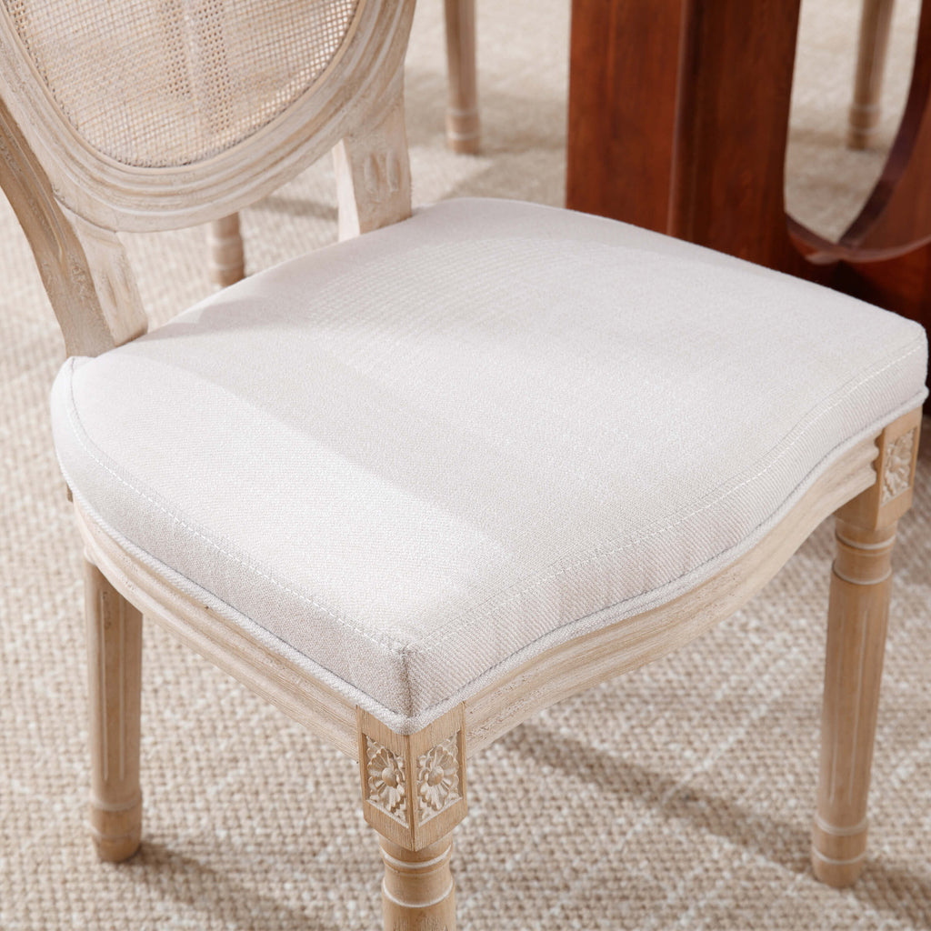 Kmax Fabric Wood Legs Dining Bench - 7537BH