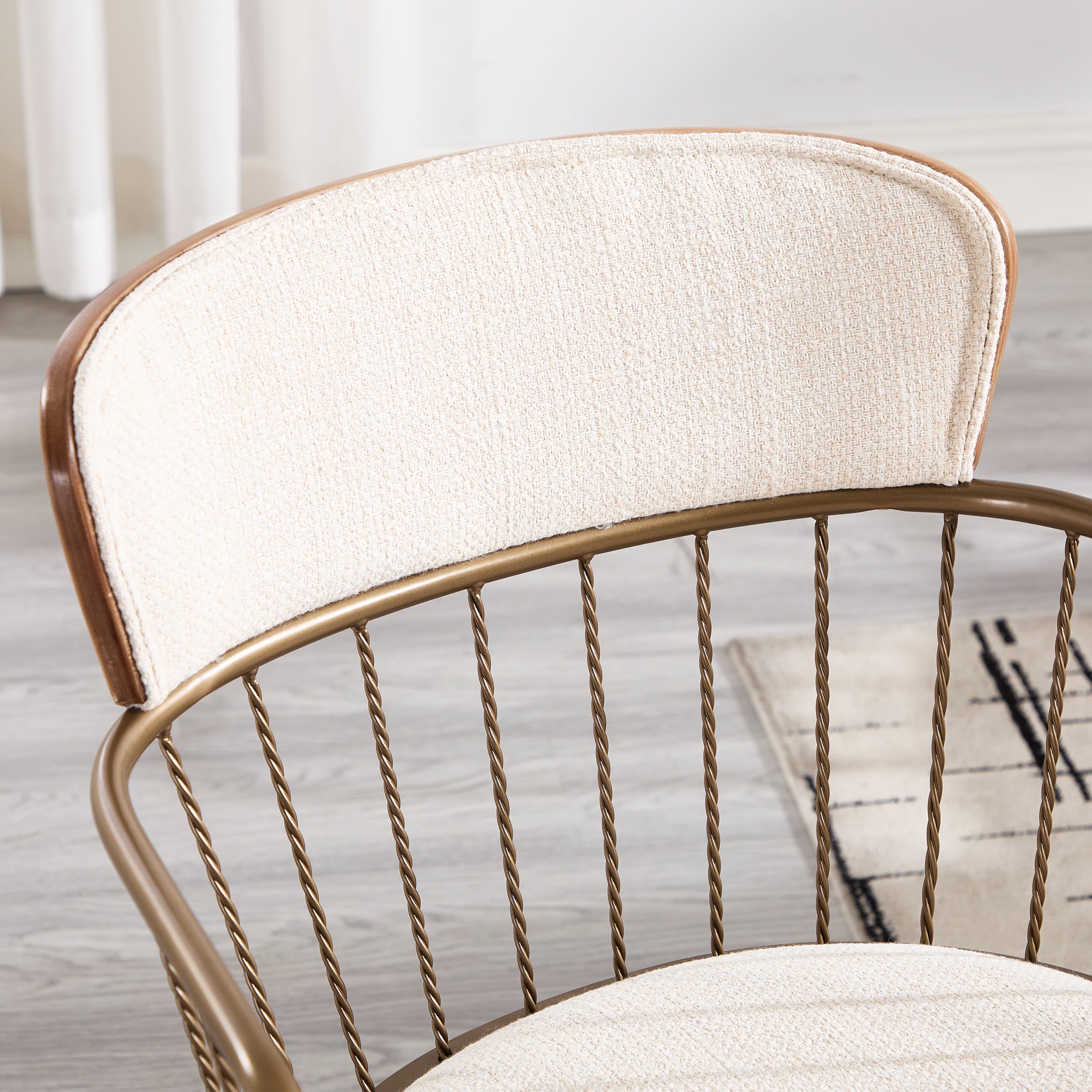 Janoray Linen Upholstered Dining Chairs Set of 2 - 6194DC