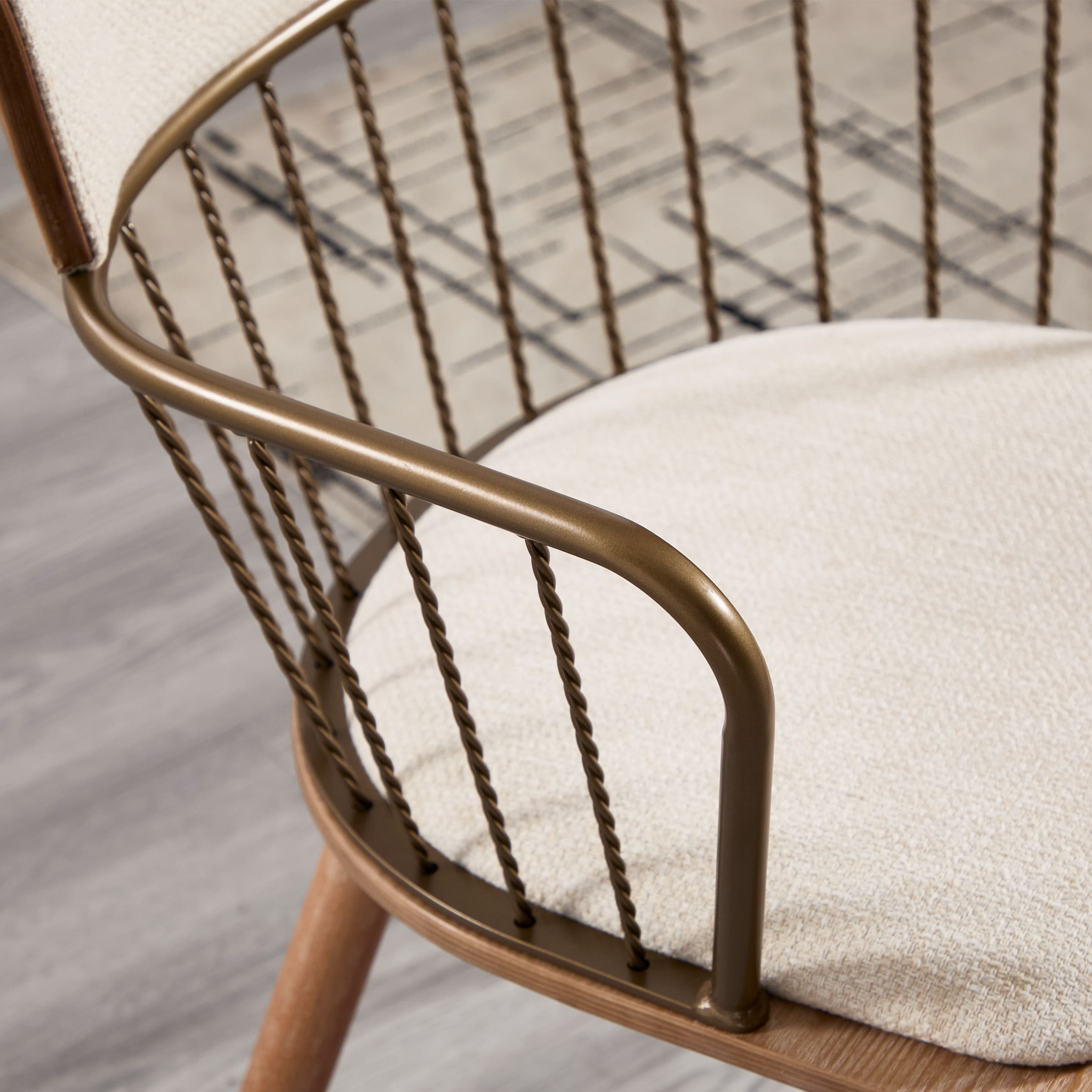 Janoray Linen Upholstered Dining Chairs Set of 2 - 6194DC