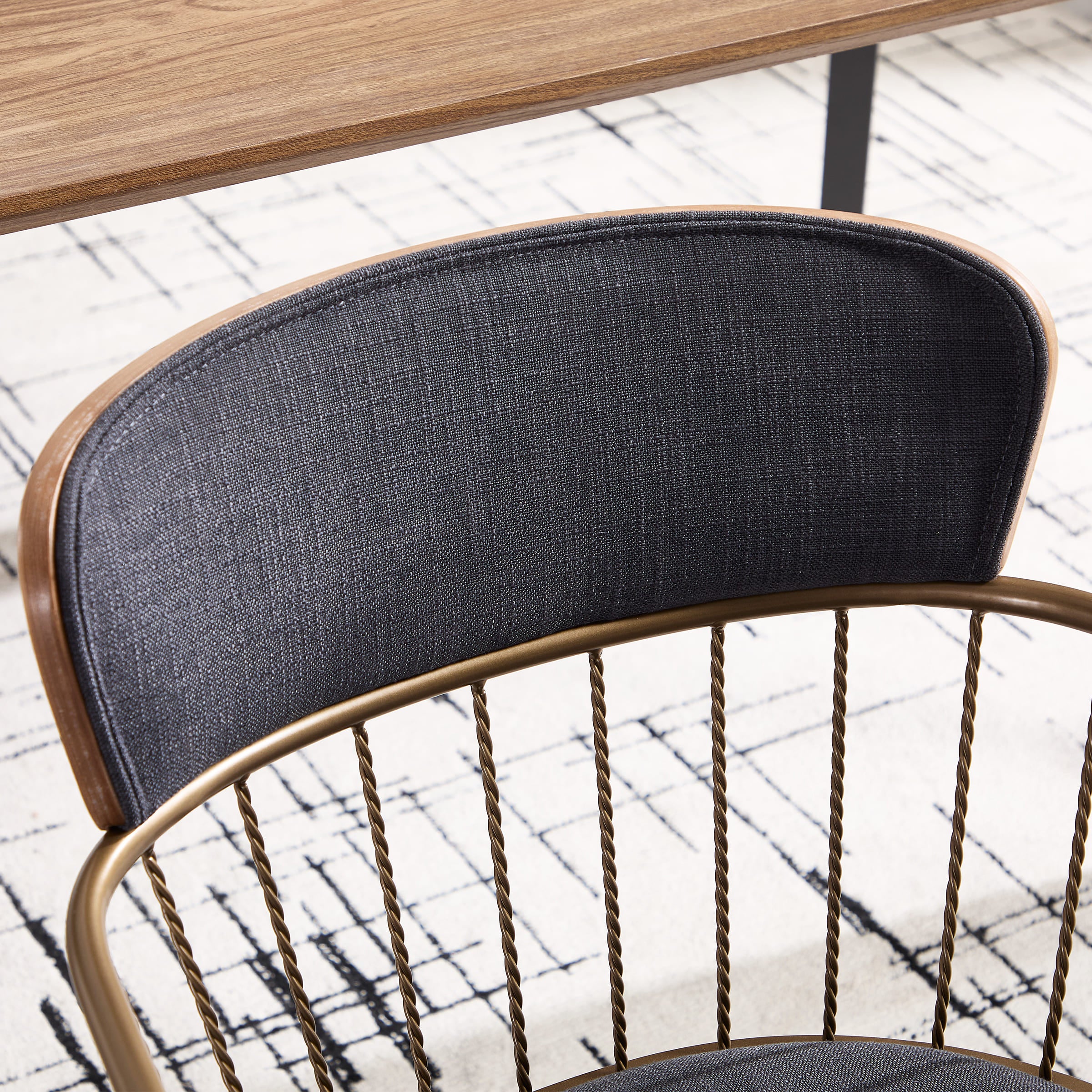 Janoray Linen Upholstered Dining Chairs Set of 2 - 6194DC
