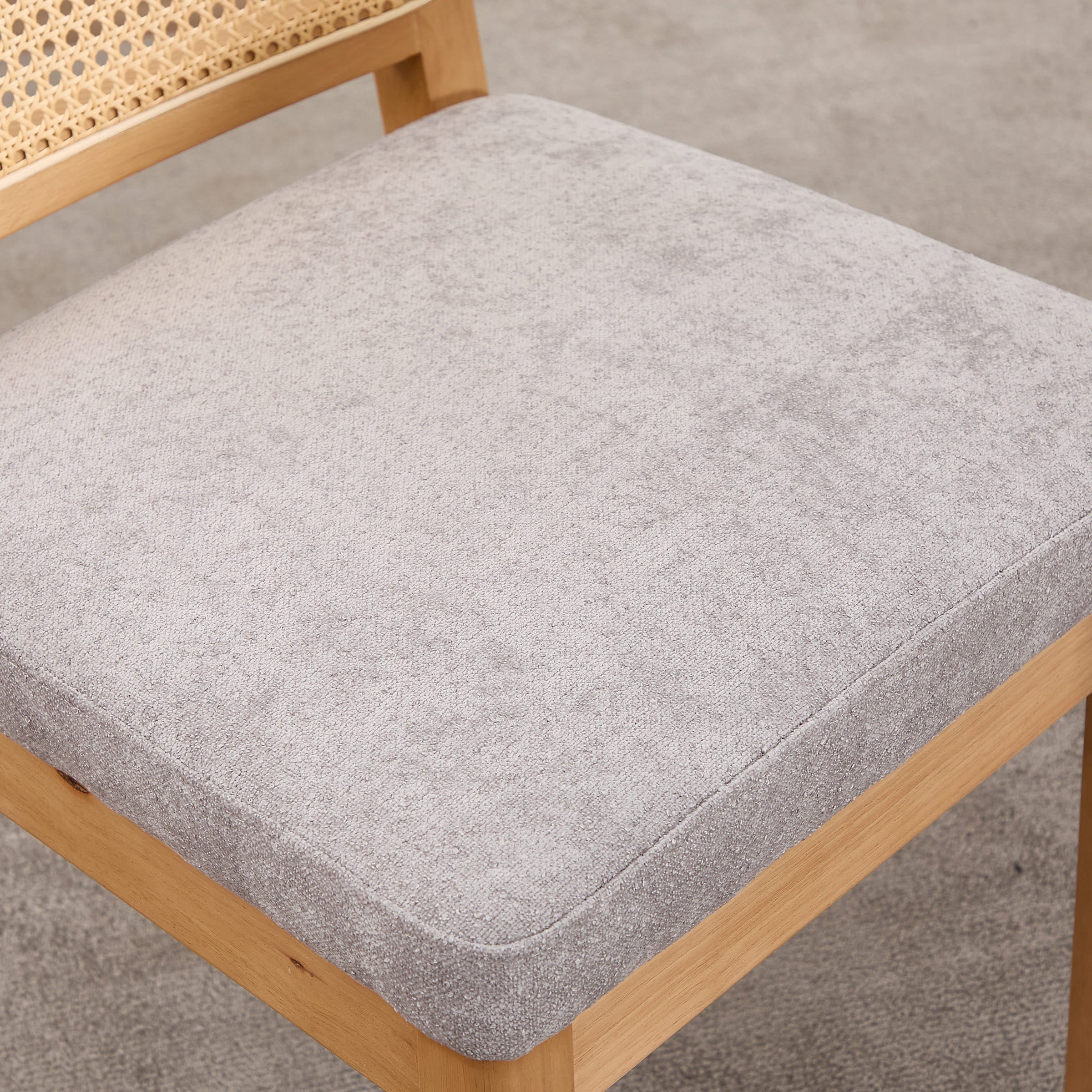 Close-up of chair cushion fabric
