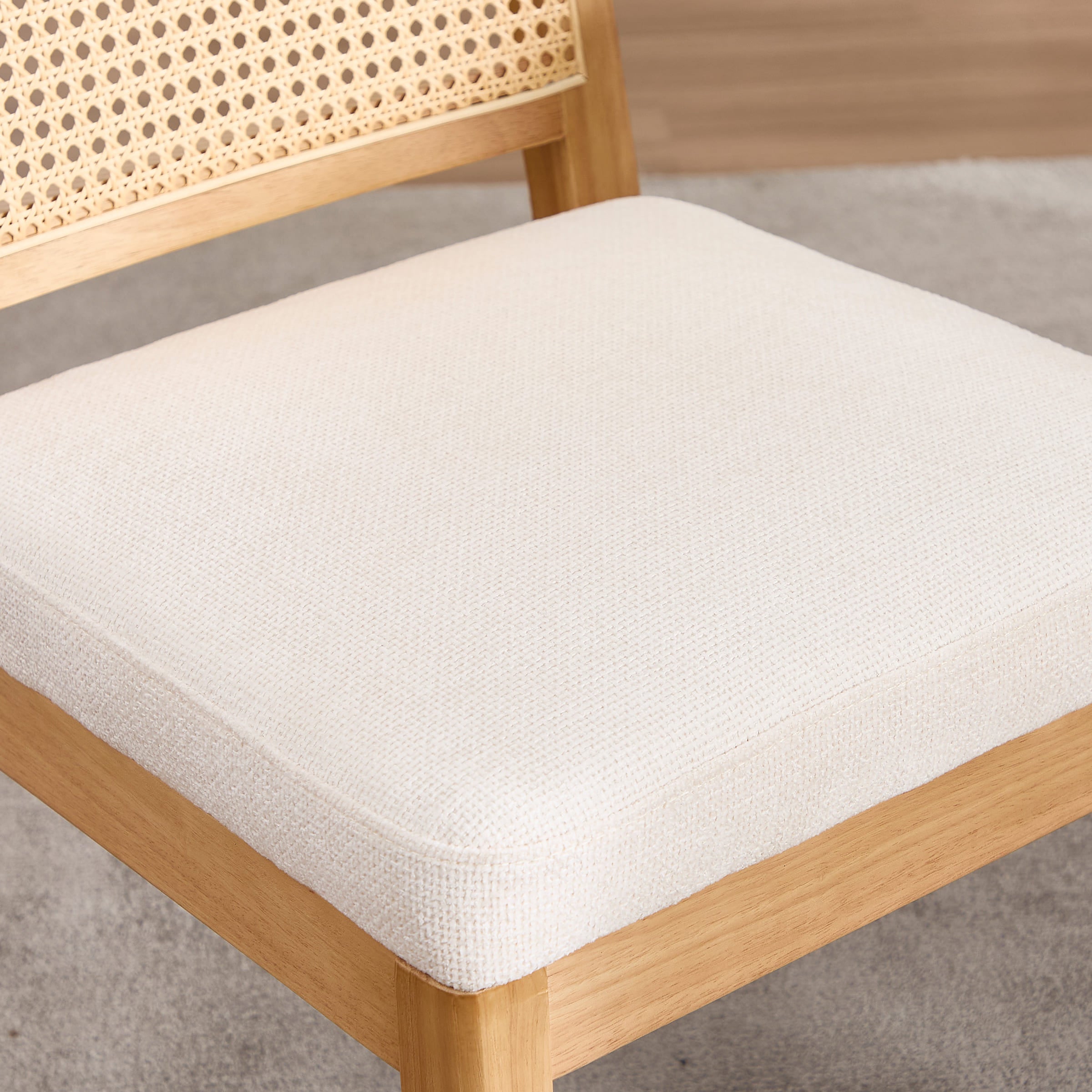 Close-up of cushion with handprint