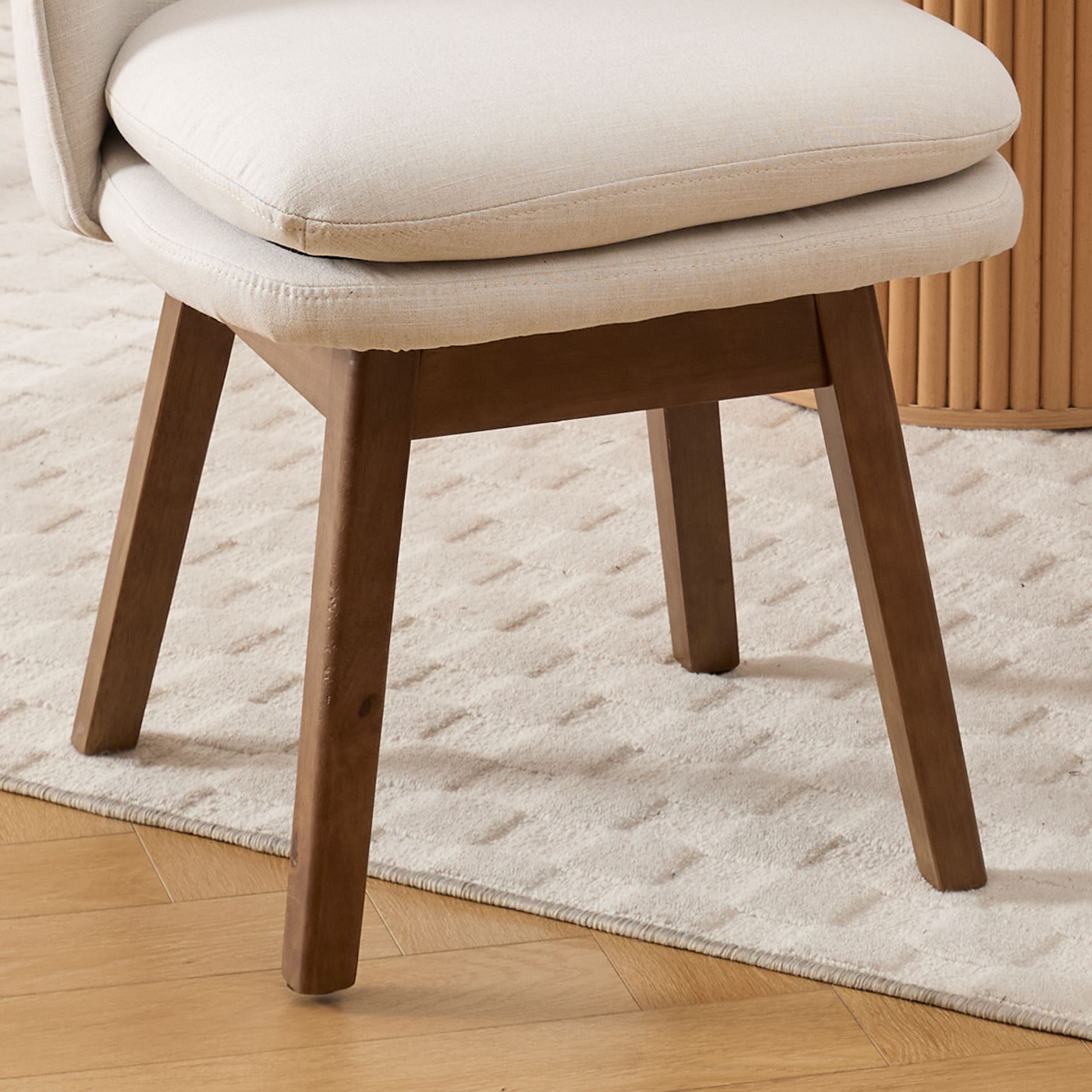 Janoray Swivel Dining Chairs with Beech Wood Legs Set of 2 - 3003DC