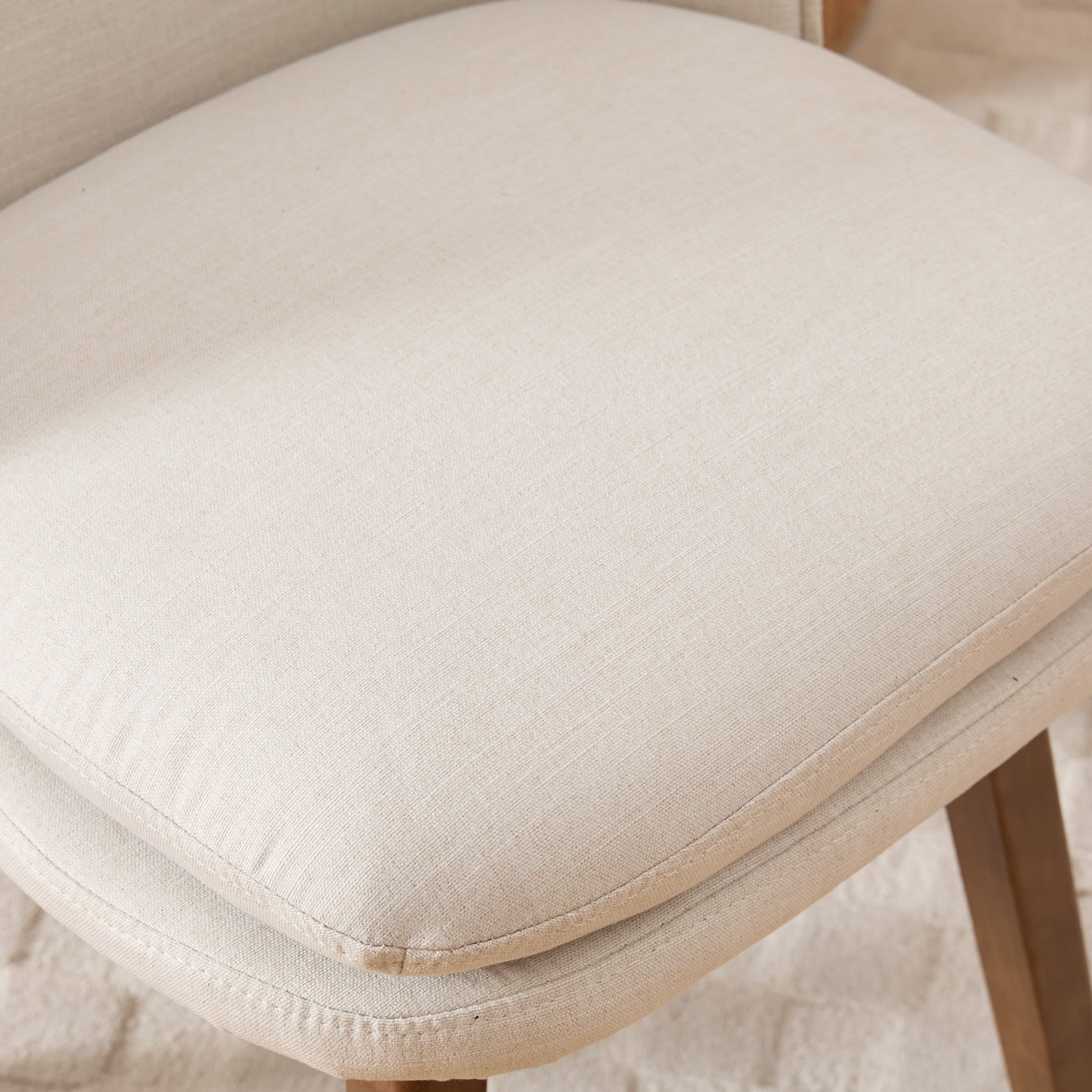 Janoray Swivel Dining Chairs with Beech Wood Legs Set of 2 - 3003DC