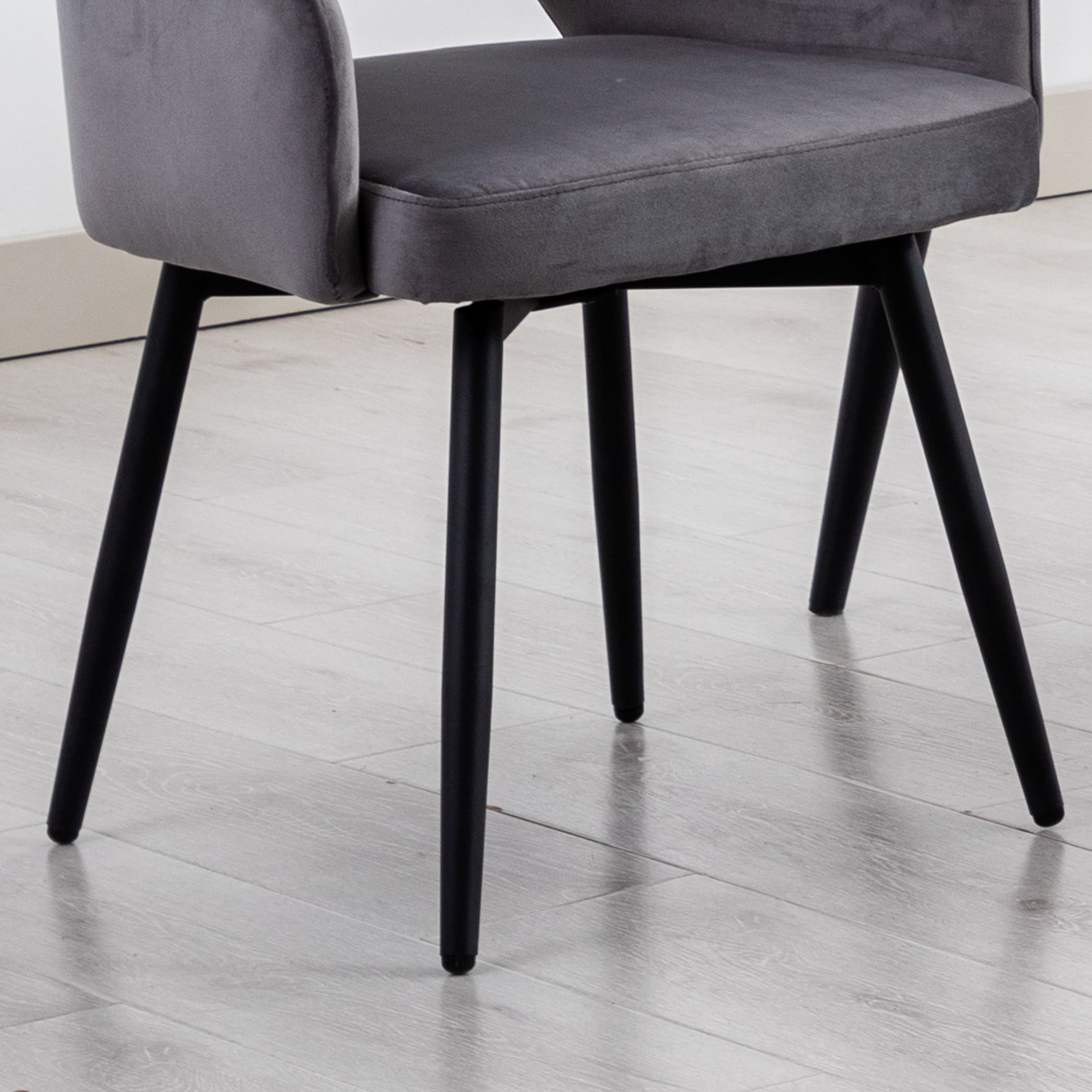 Two chairs with table
