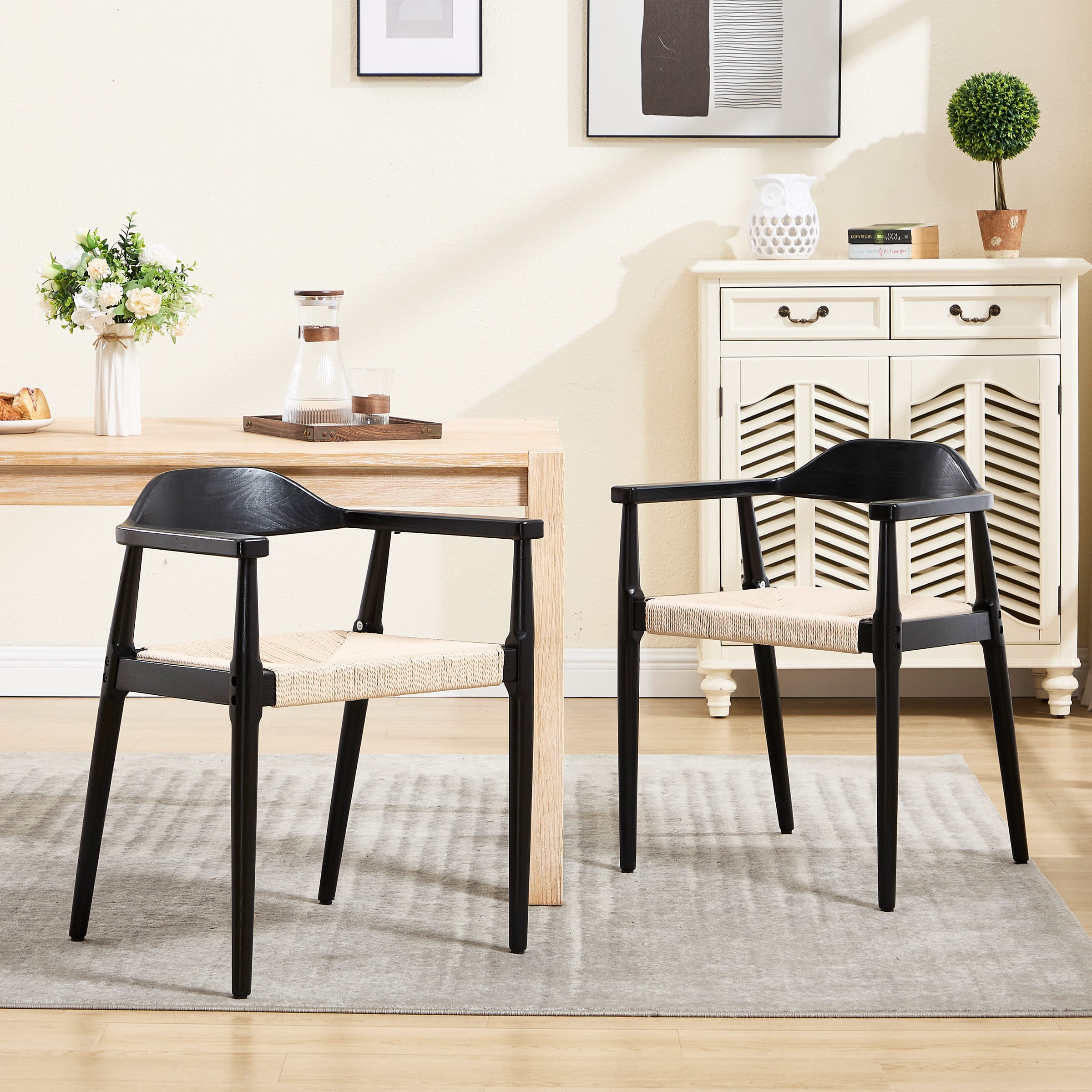 Janoray Weave Dining Chairs Set of 2 - 2401DC