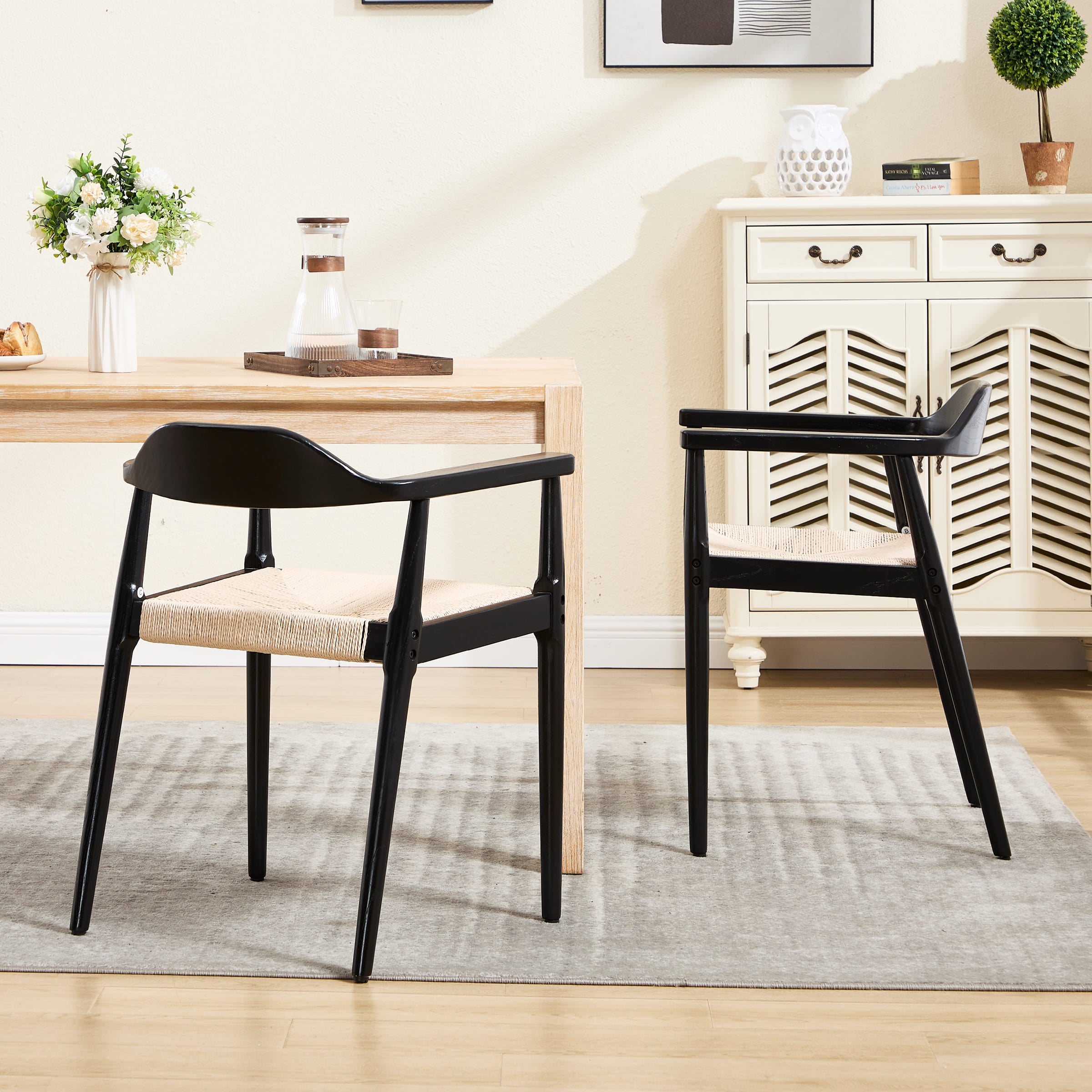 Janoray Weave Dining Chairs Set of 2 - 2401DC