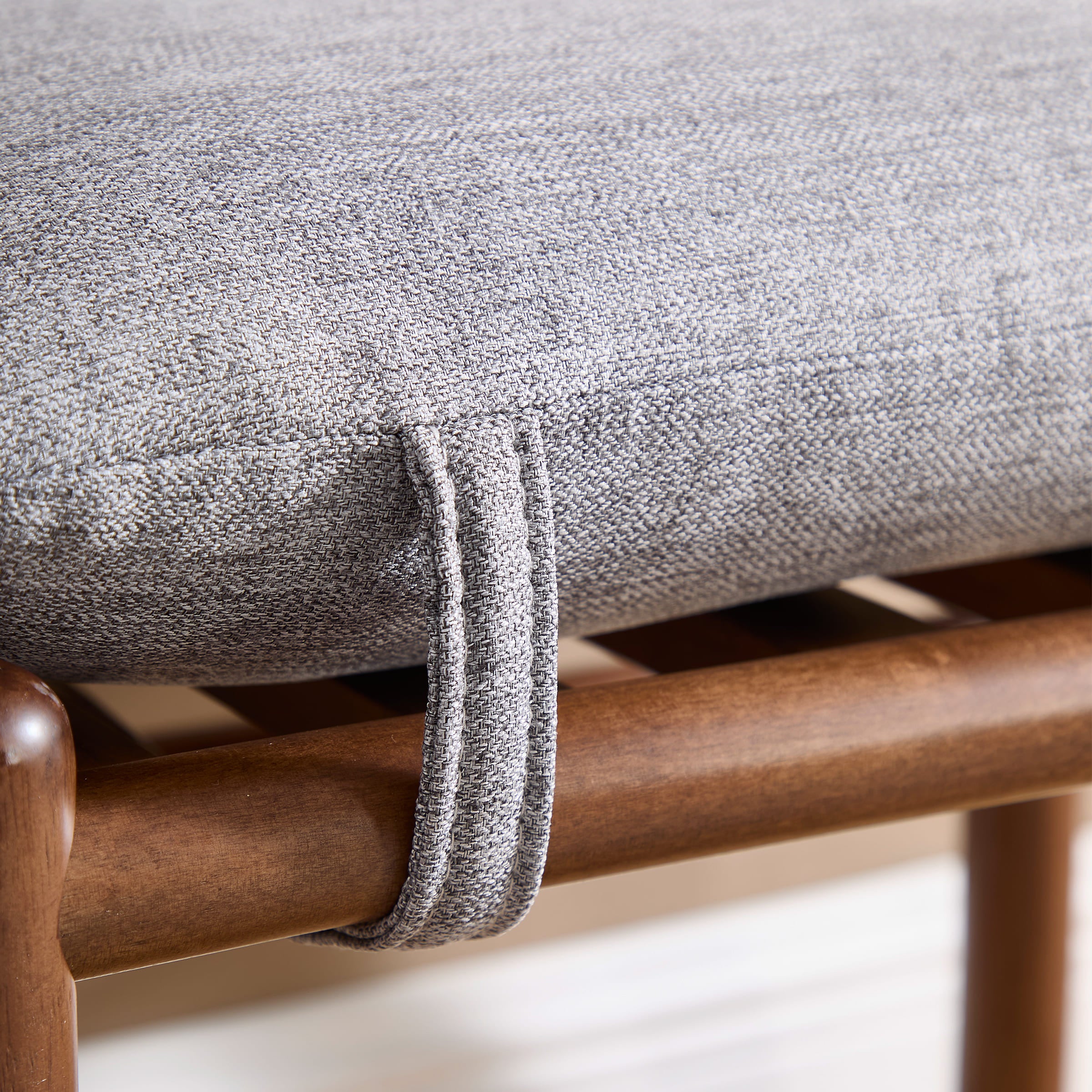 Janoray Wood Footstool Ottoman 1 PCS - 0100OT