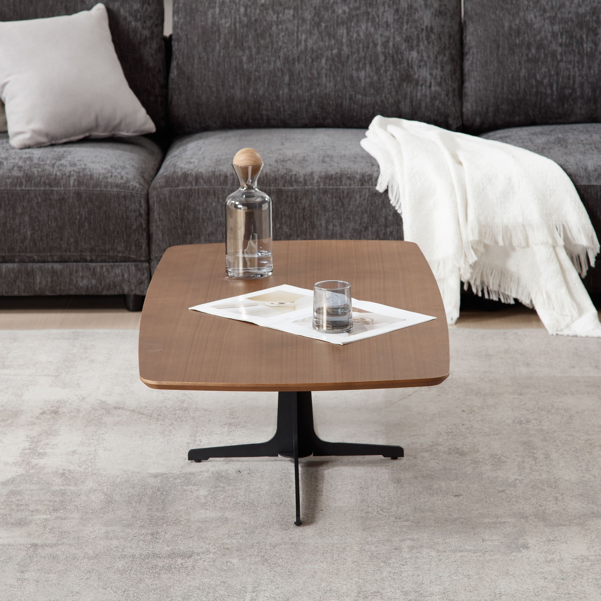 Kmax 47" Modern Rectangular Coffee Table Set of 2 - 23126CT