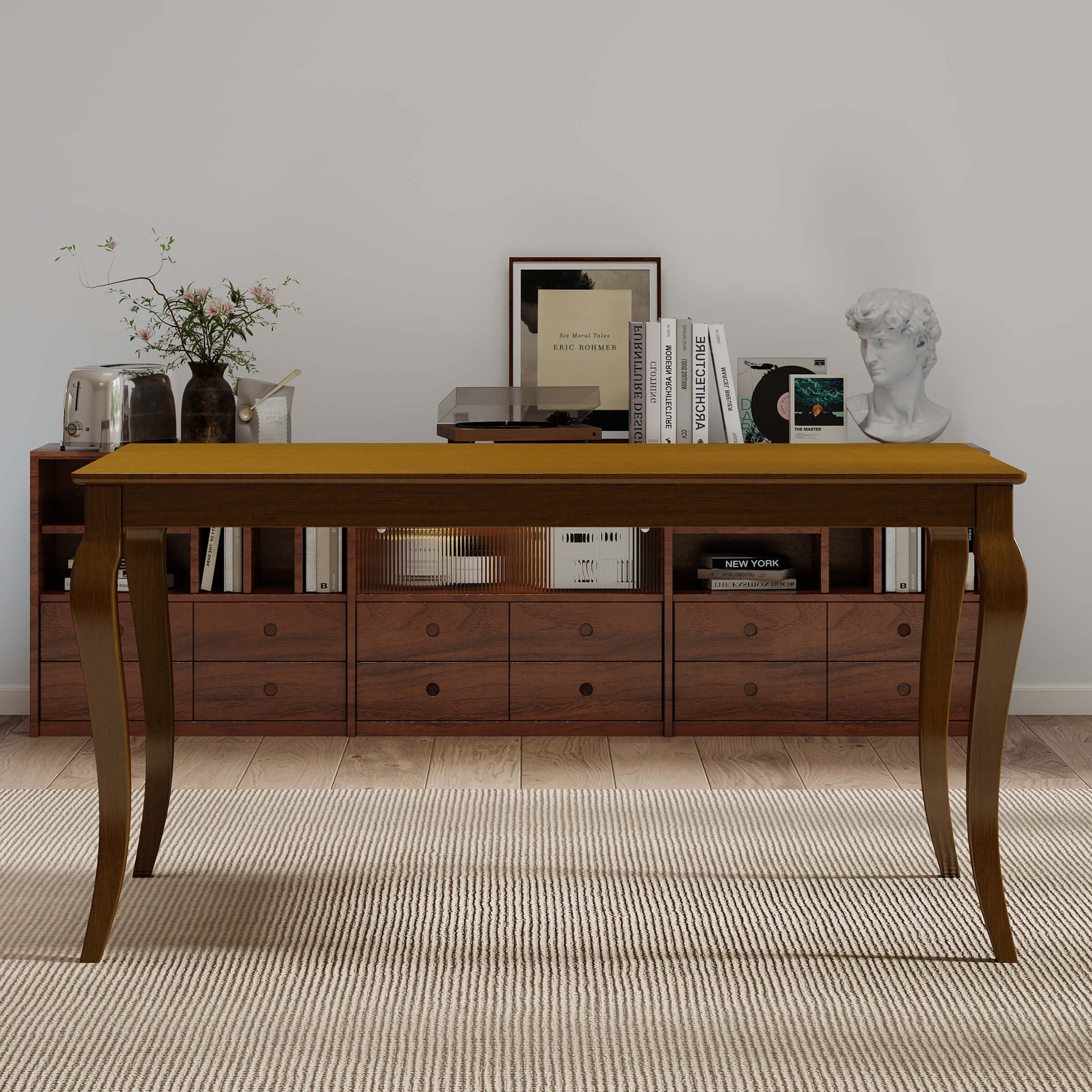 Kmax 60"L Rustic Farmhouse Solid Wood Dining Table - 15908DT