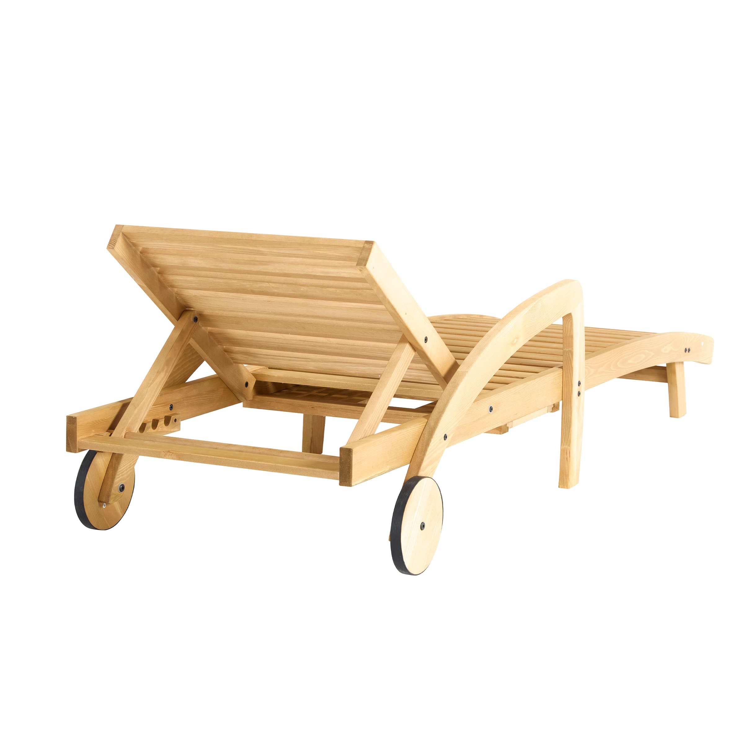 Kmax Adjustable Wood Reclining Lounge Chair - 2602DB