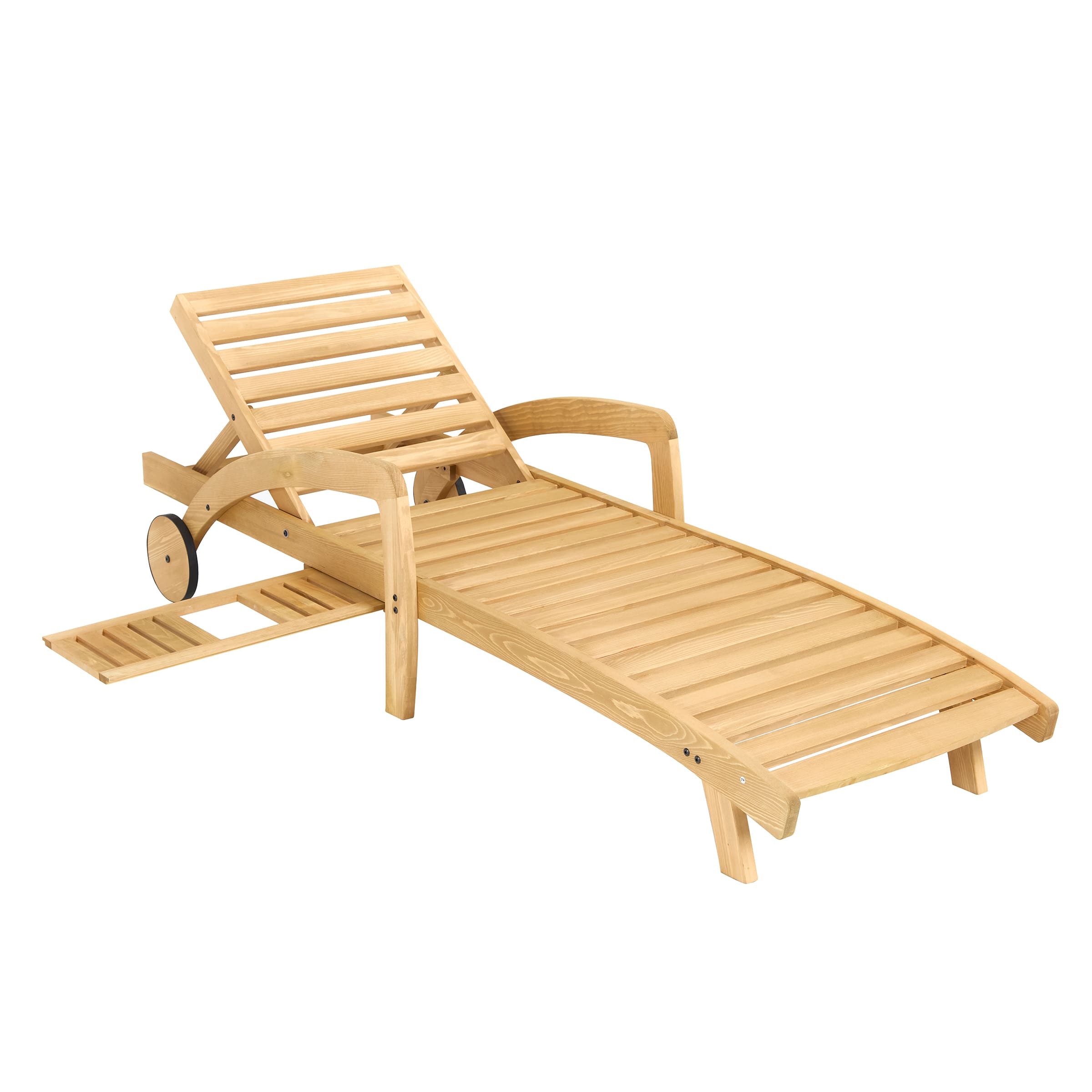 Kmax Adjustable Wood Reclining Lounge Chair - 2602DB