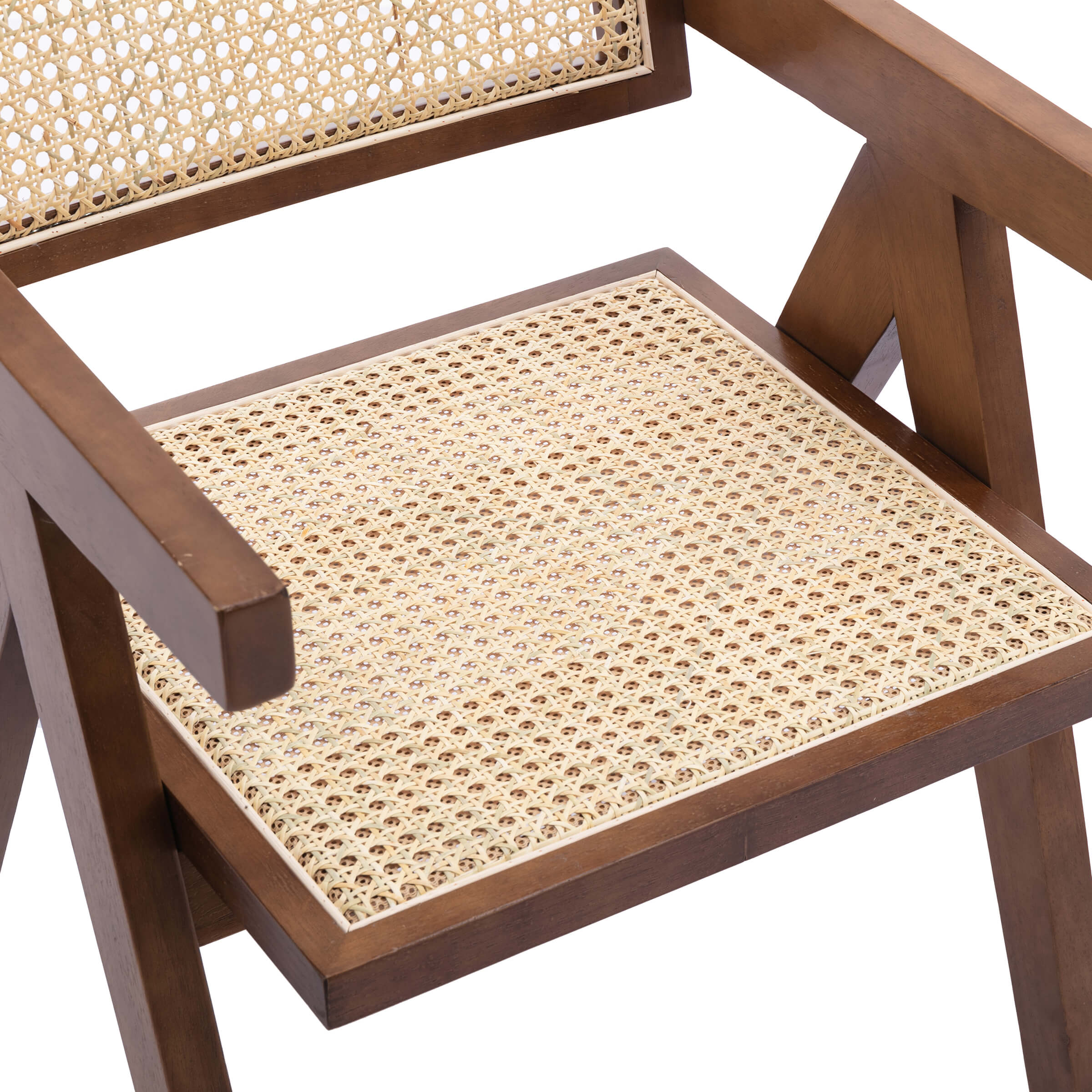 VESCASA Cane Back Dining Chairs Set of 2 - 1844DC