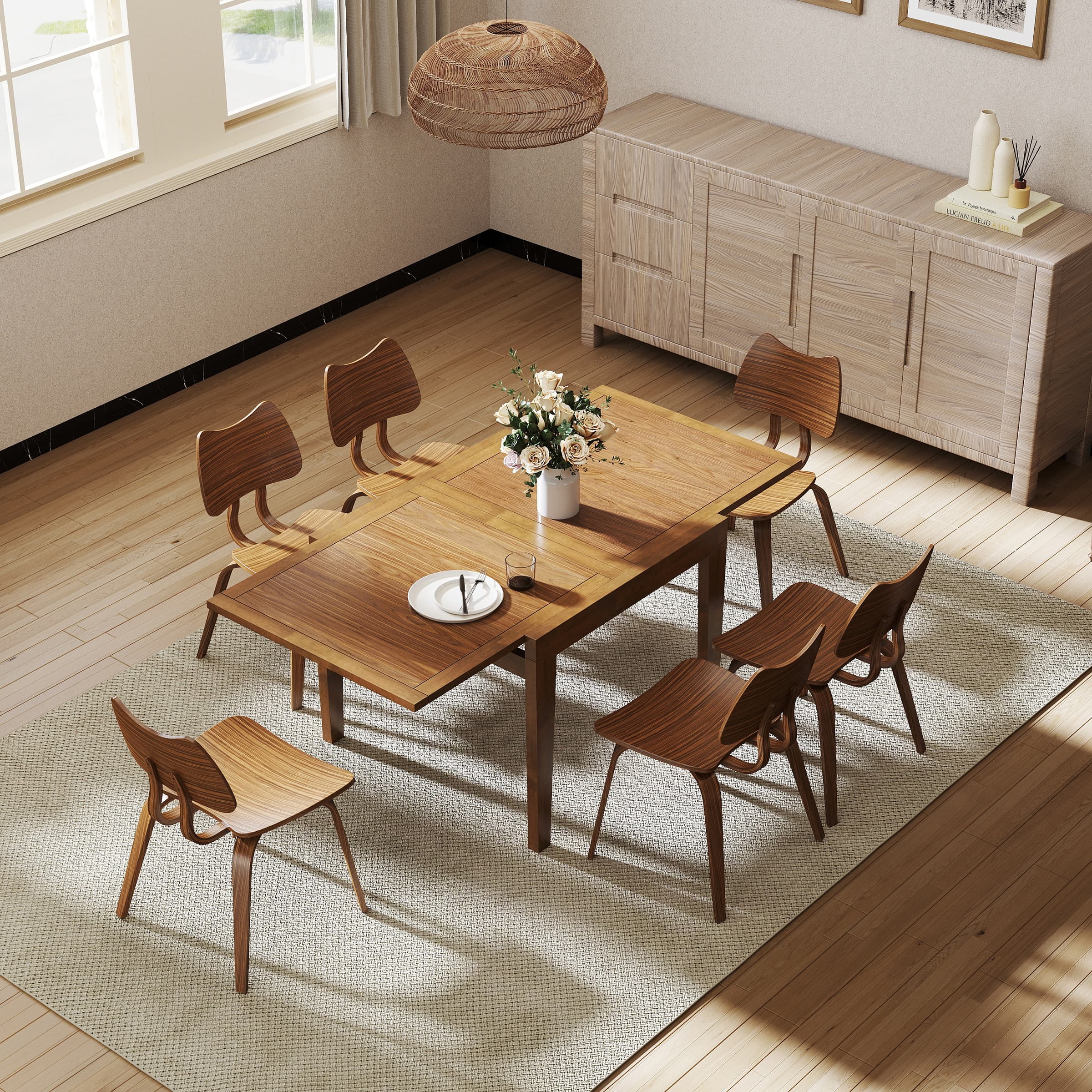 Kmax Extendable Rectangular Dining Table - 19211DT