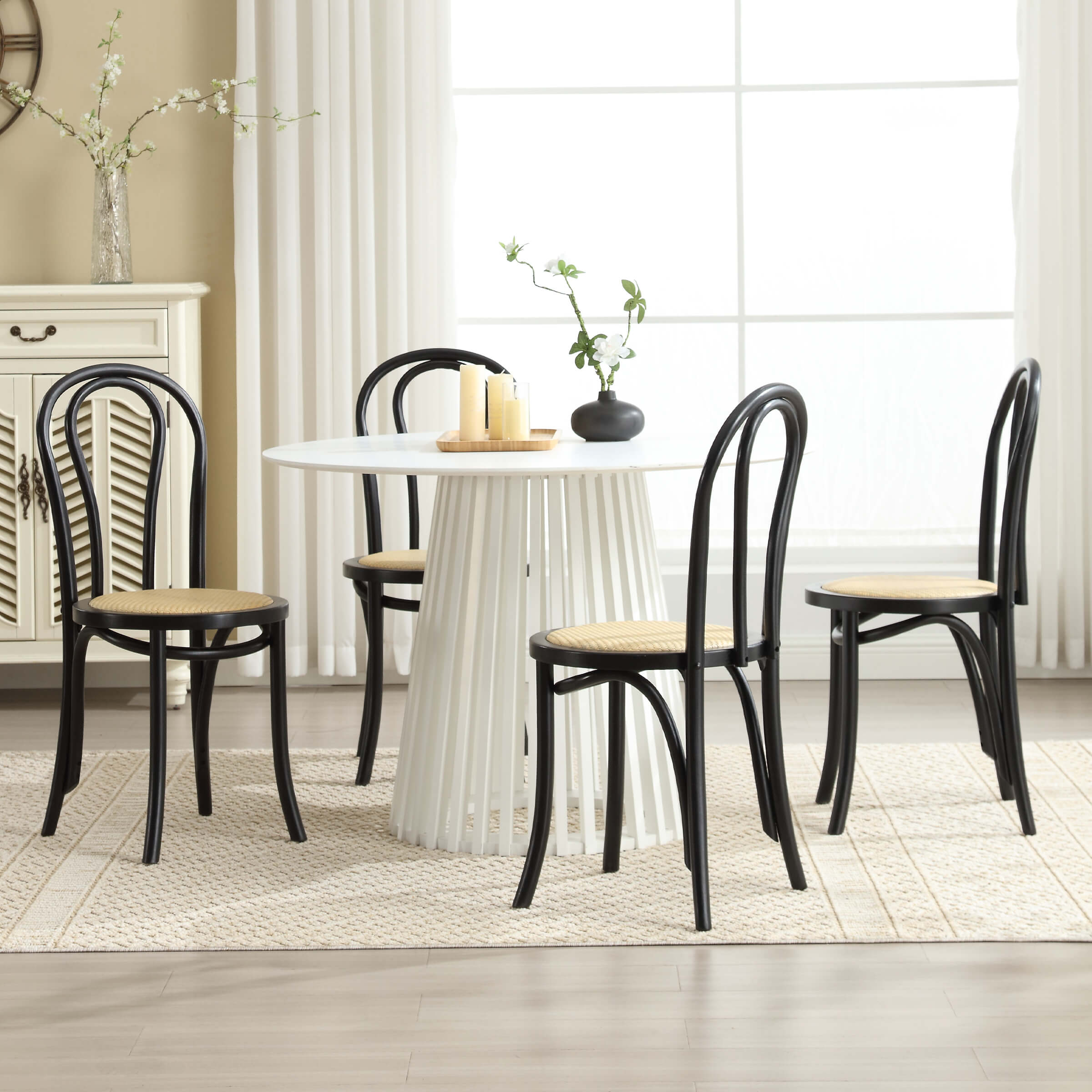 Kmax French Country Bentwood Dining Chairs Set of 2 - X019DC