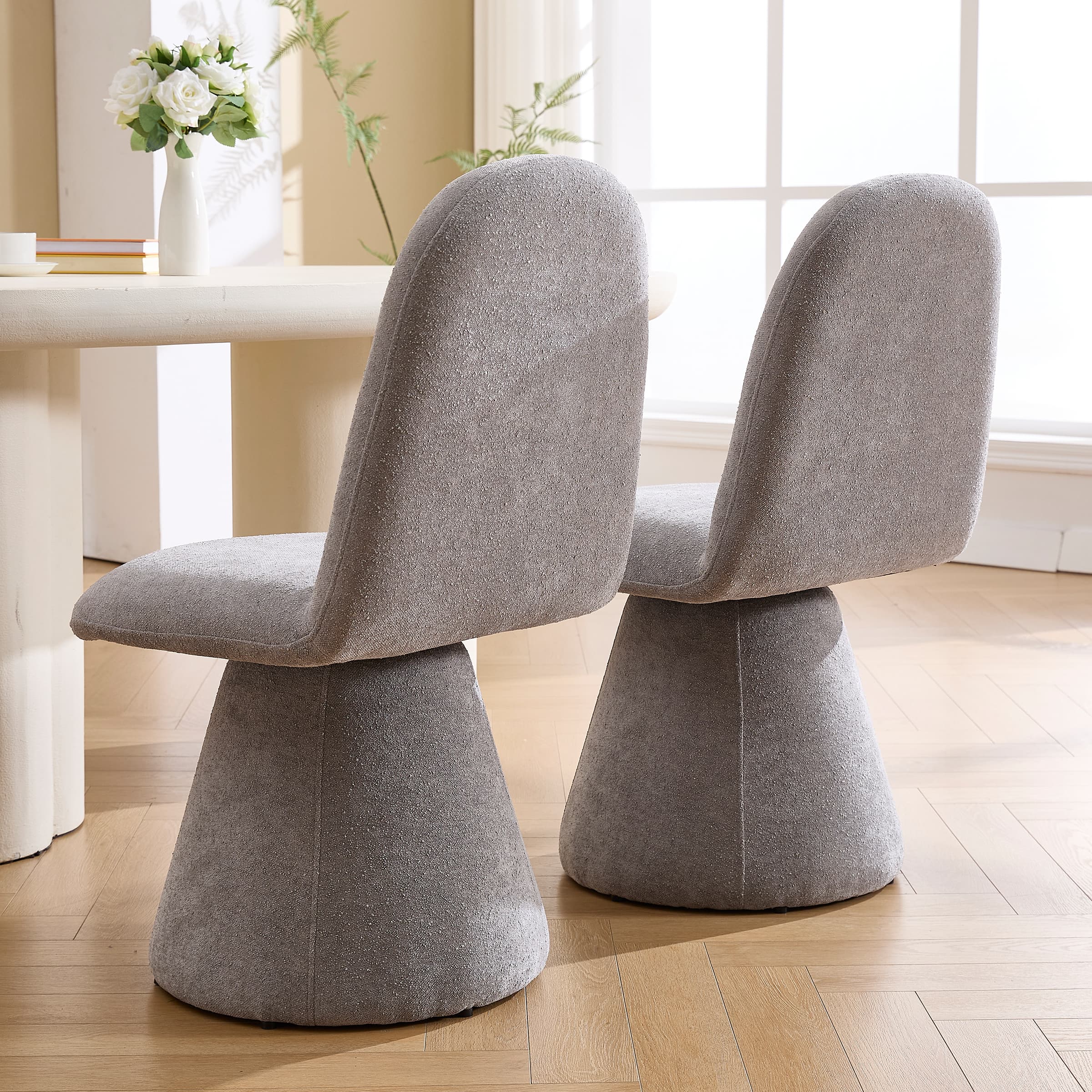 Kmax Swivel High Back Dining Chairs Set of 2 - 3166DC