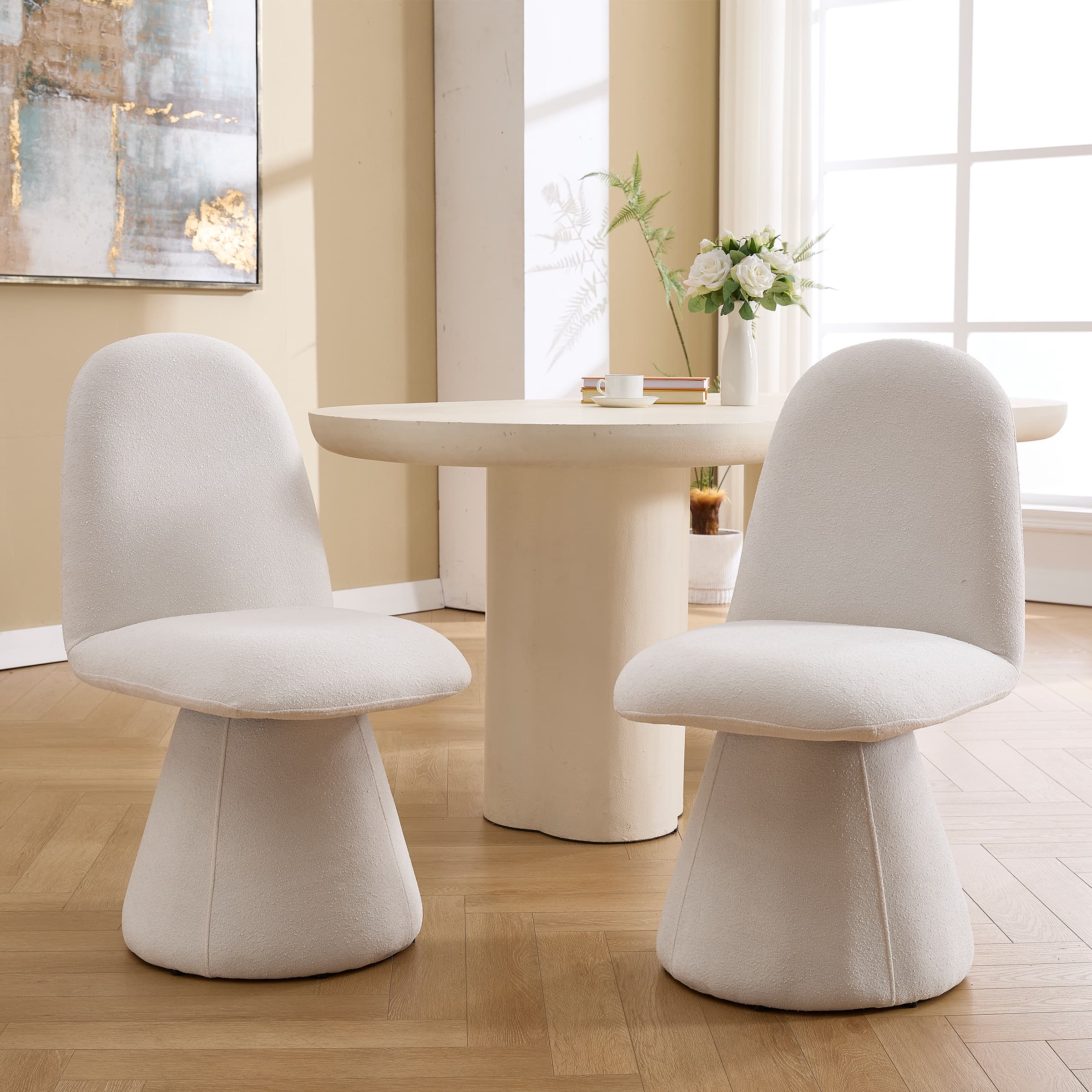 Kmax Swivel High Back Dining Chairs Set of 2 - 3166DC