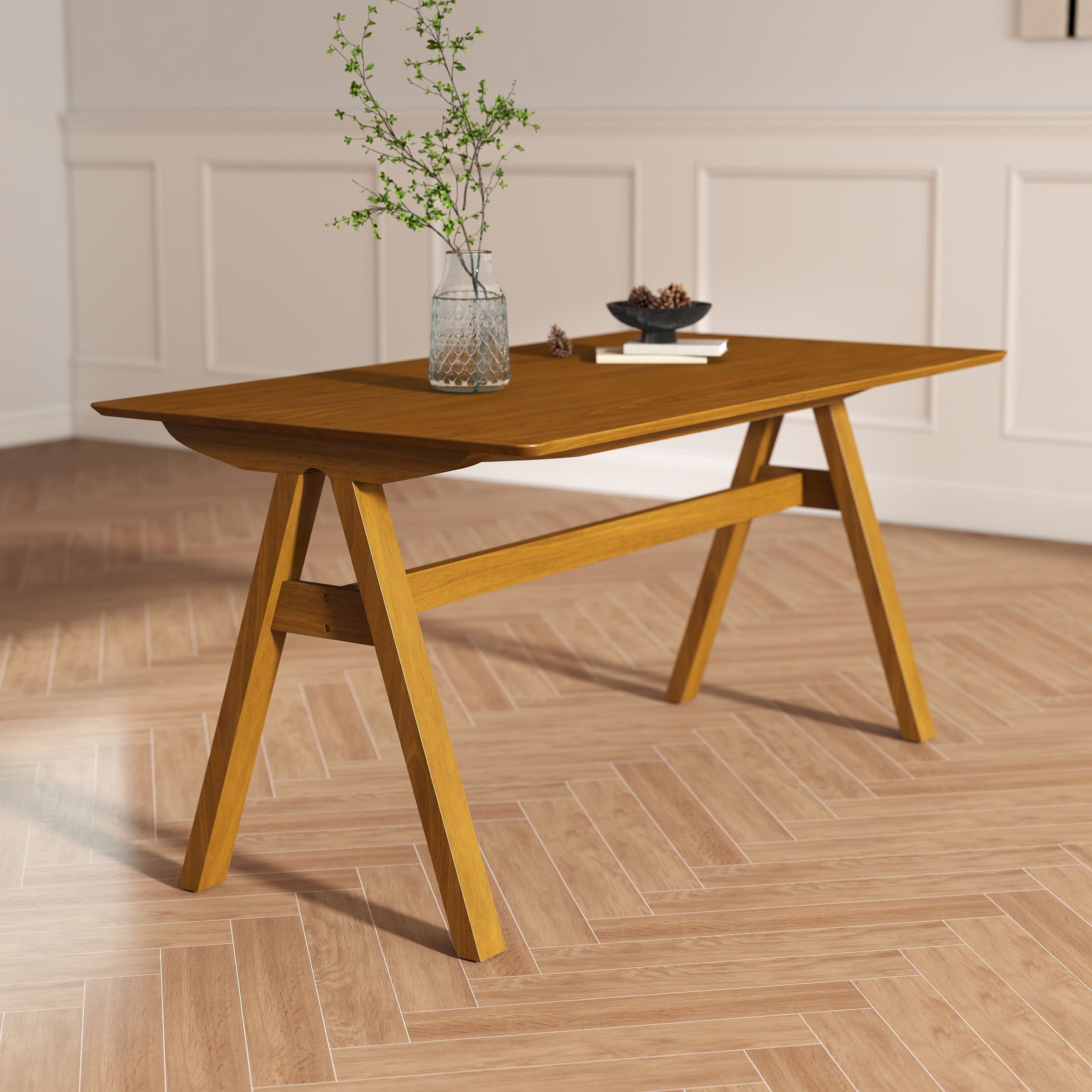 Kitchen Table Solid Solid Wood Kitchen Dining Table - 66002DT