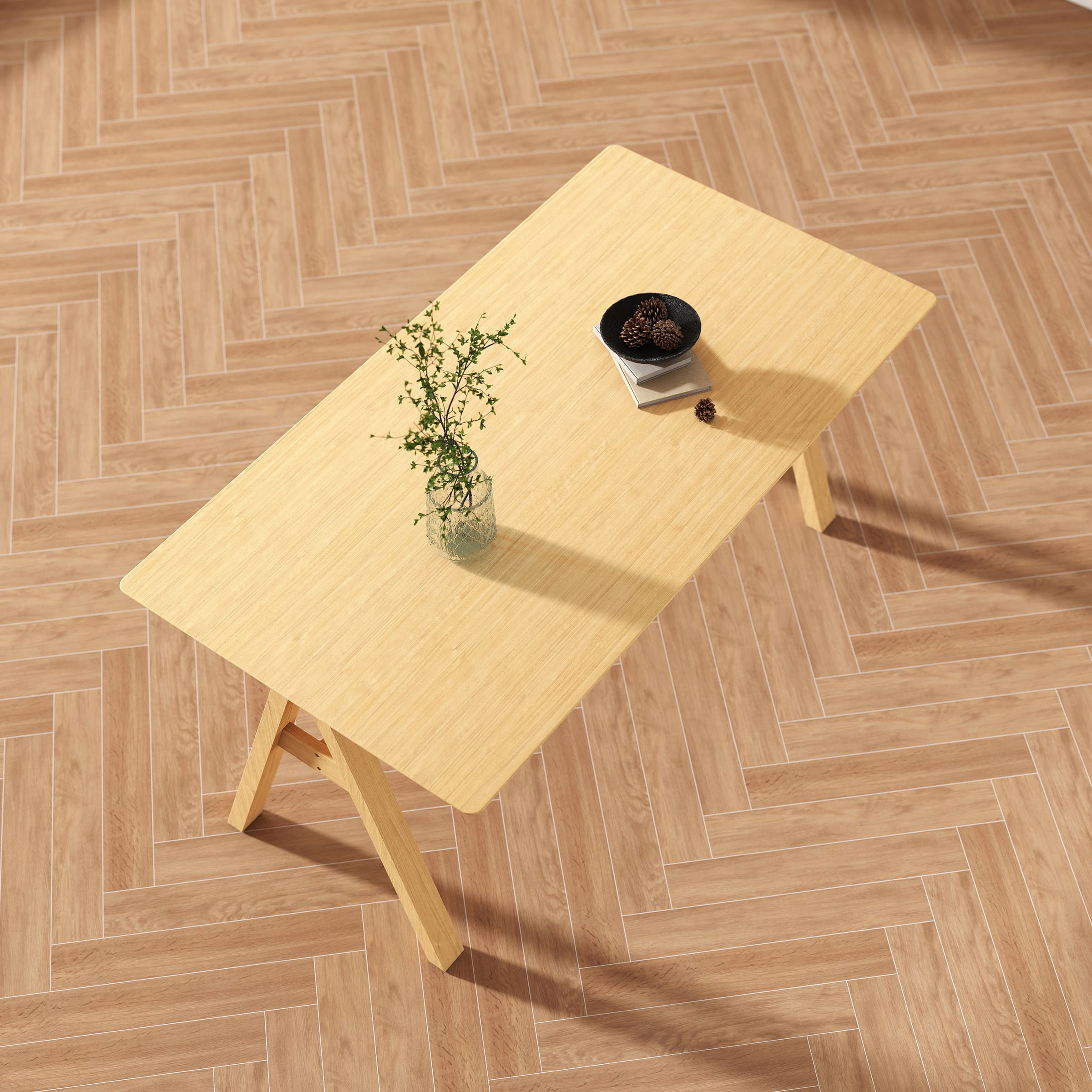 Kmax Solid Wood Kitchen Dining Table - 66002DT